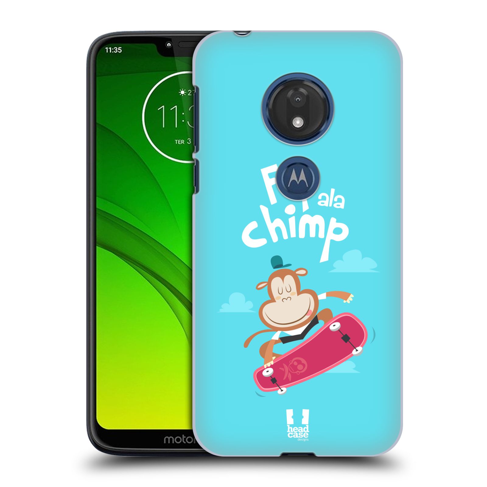 Pouzdro na mobil Motorola Moto G7 Play vzor Zvířátka atleti opice