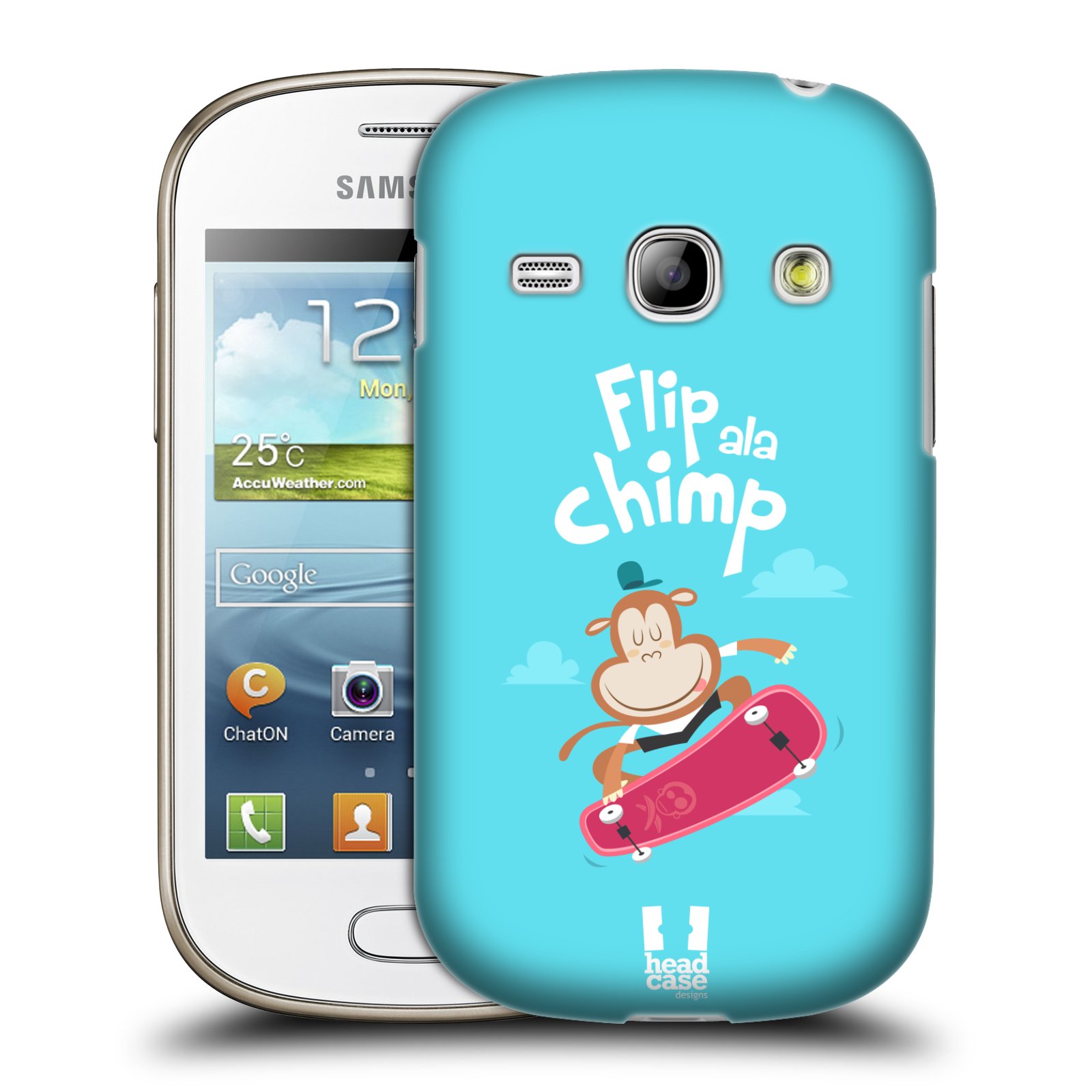 HEAD CASE plastový obal na mobil SAMSUNG GALAXY FAME (S6810) vzor Zvířátka atleti opice