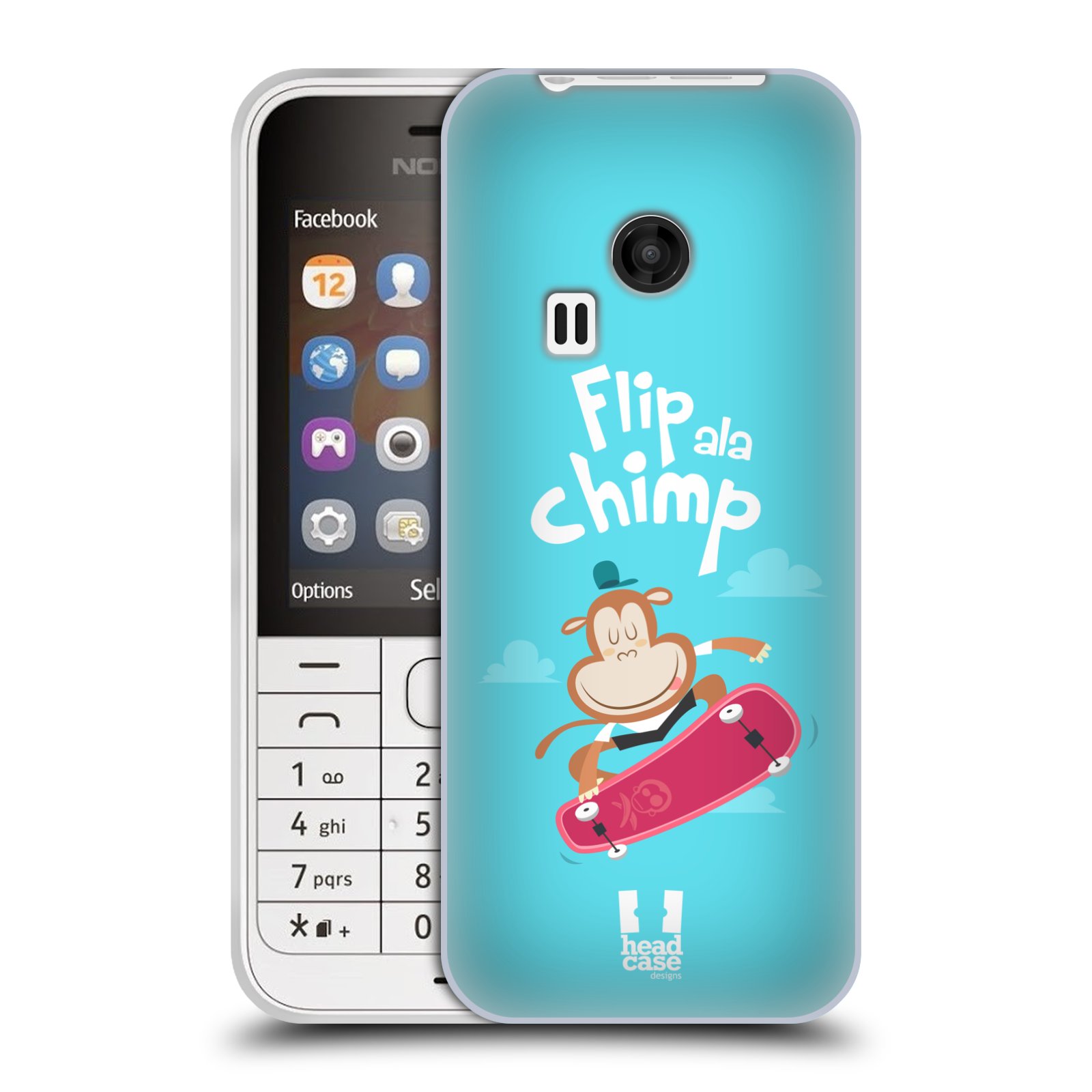 HEAD CASE silikonový obal na mobil NOKIA 220 / NOKIA 220 DUAL SIM vzor Zvířátka atleti opice