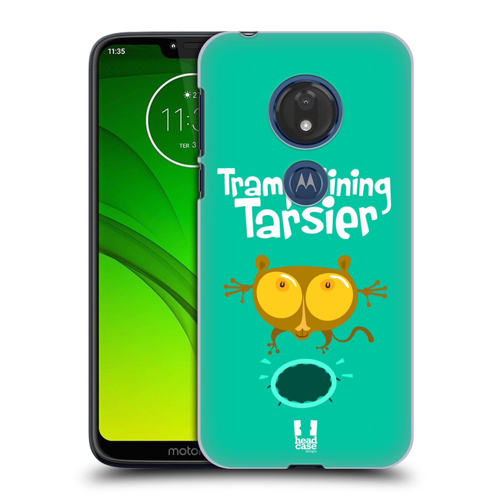 Pouzdro na mobil Motorola Moto G7 Play vzor Zvířátka atleti TARSIER (Nártoun)