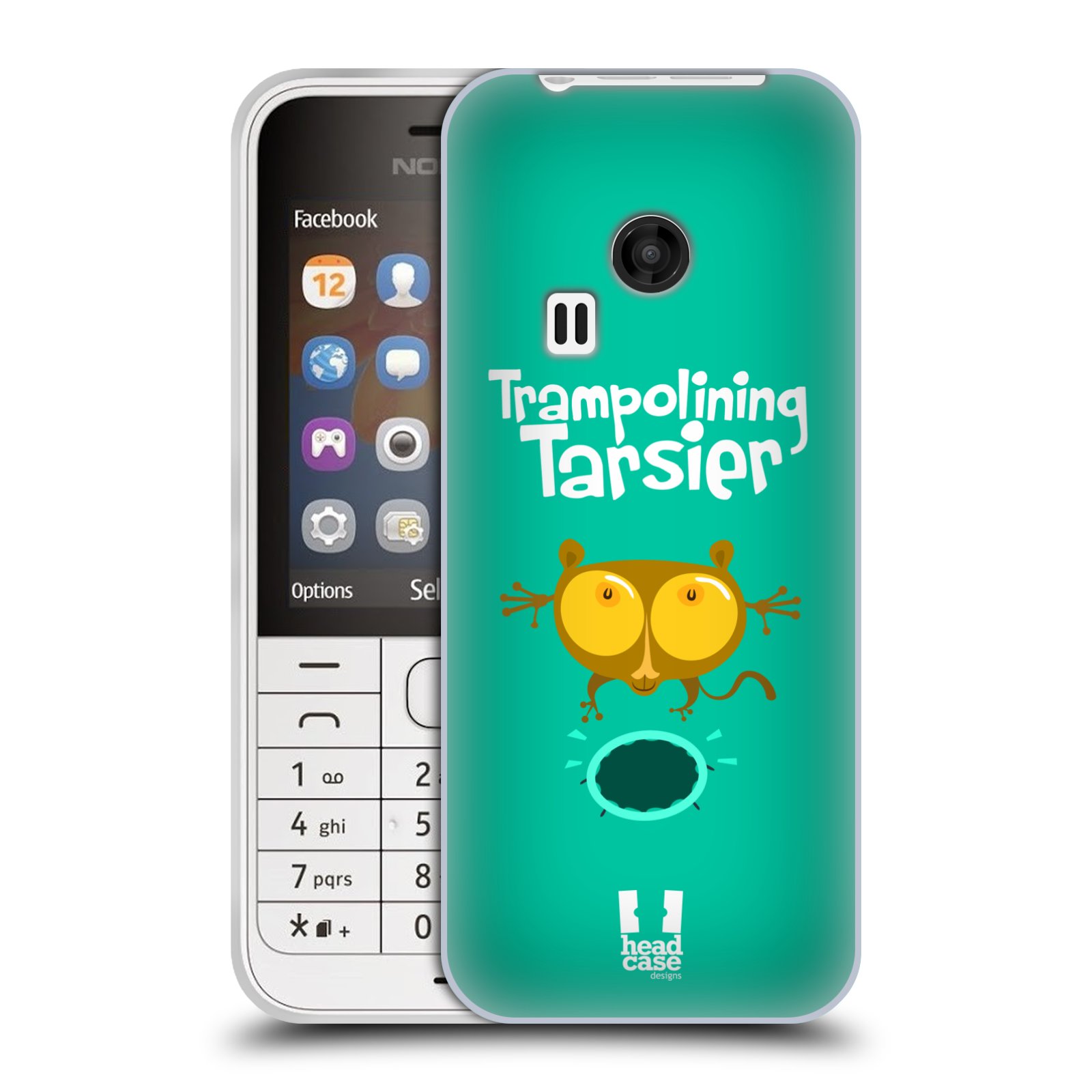 HEAD CASE silikonový obal na mobil NOKIA 220 / NOKIA 220 DUAL SIM vzor Zvířátka atleti TARSIER (Nártoun)