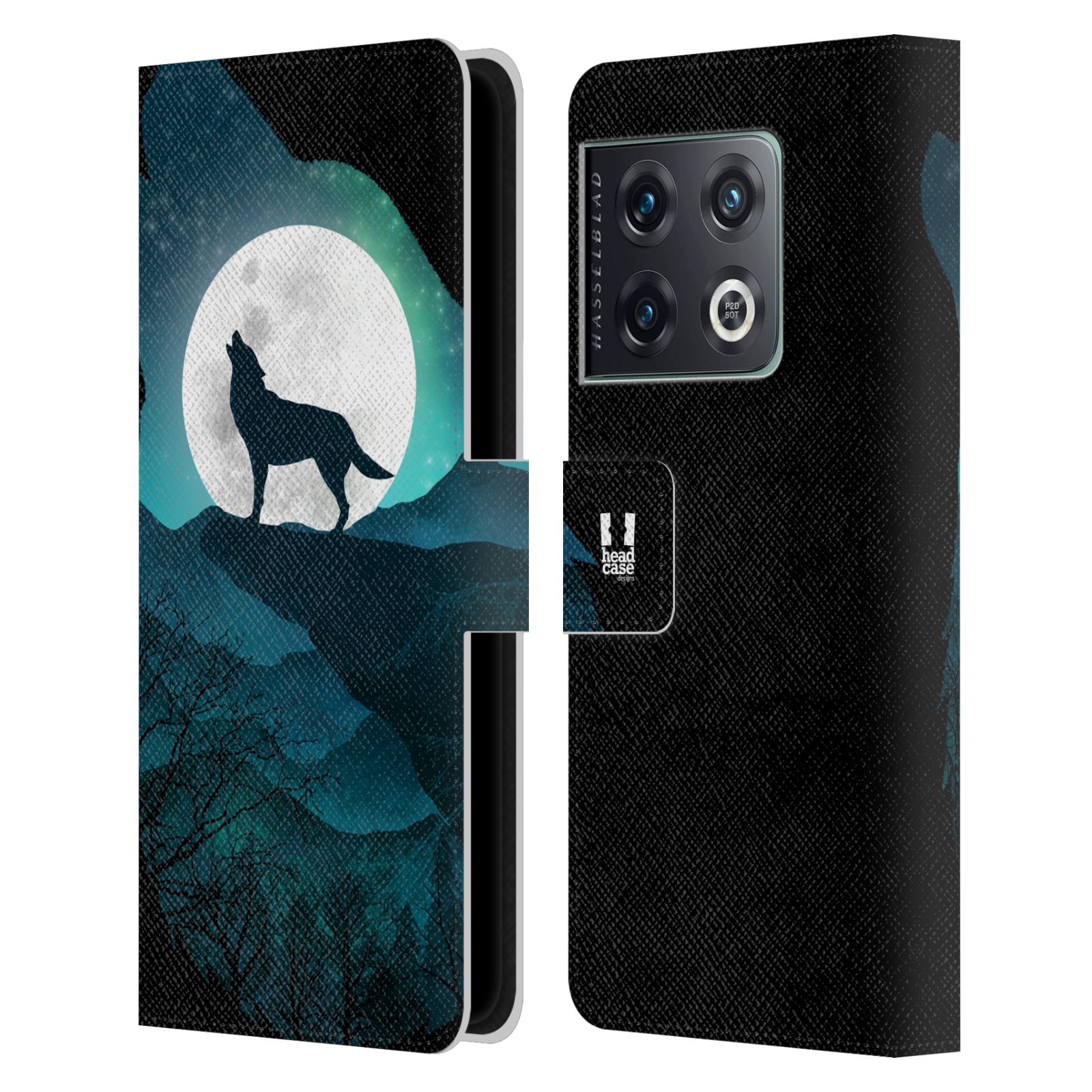 Pouzdro na mobil OnePlus 10 PRO - HEAD CASE - Vlk a měsíc