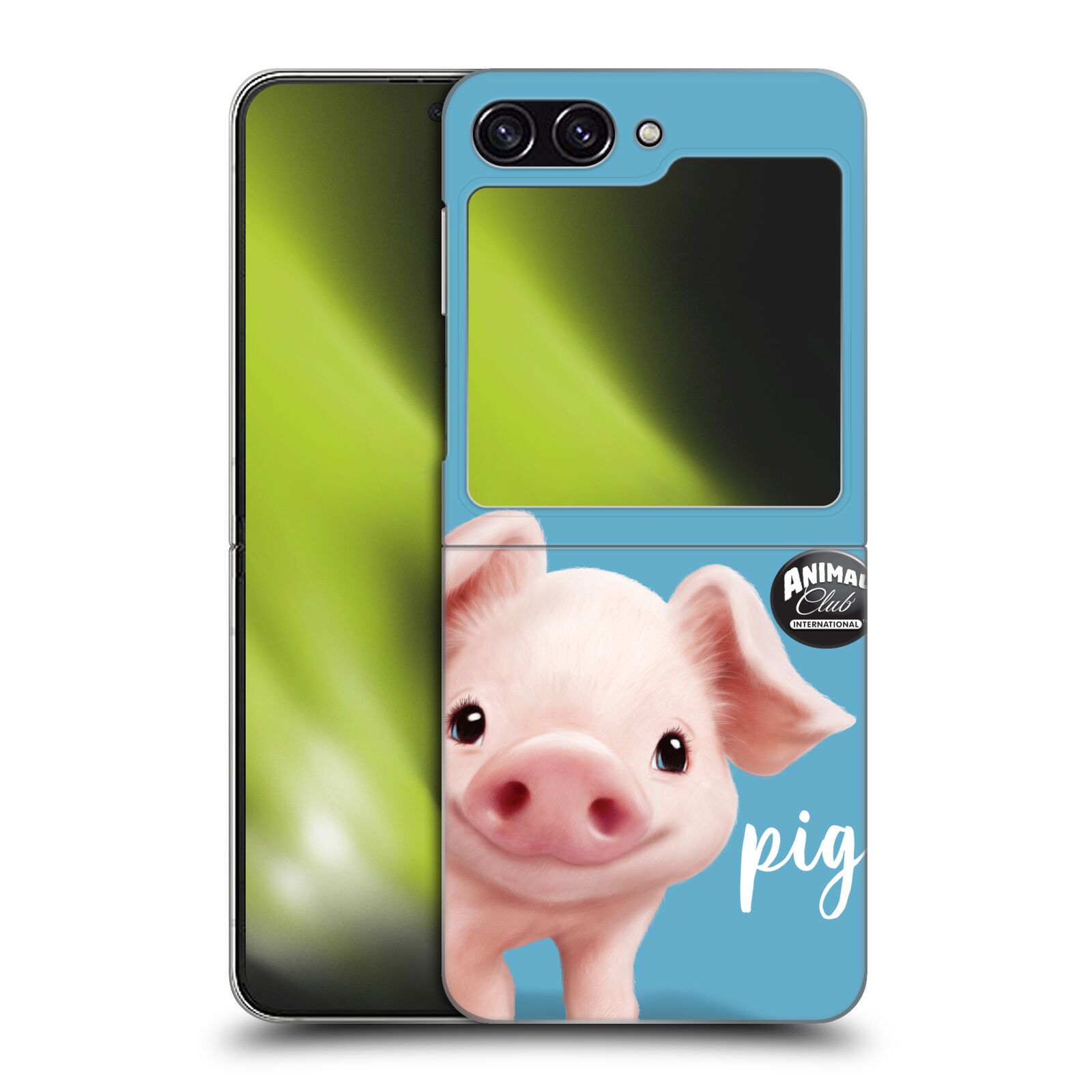 Plastový obal HEAD CASE na mobil Samsung Galaxy Z Flip 5  - Animal Club - malé prasátko