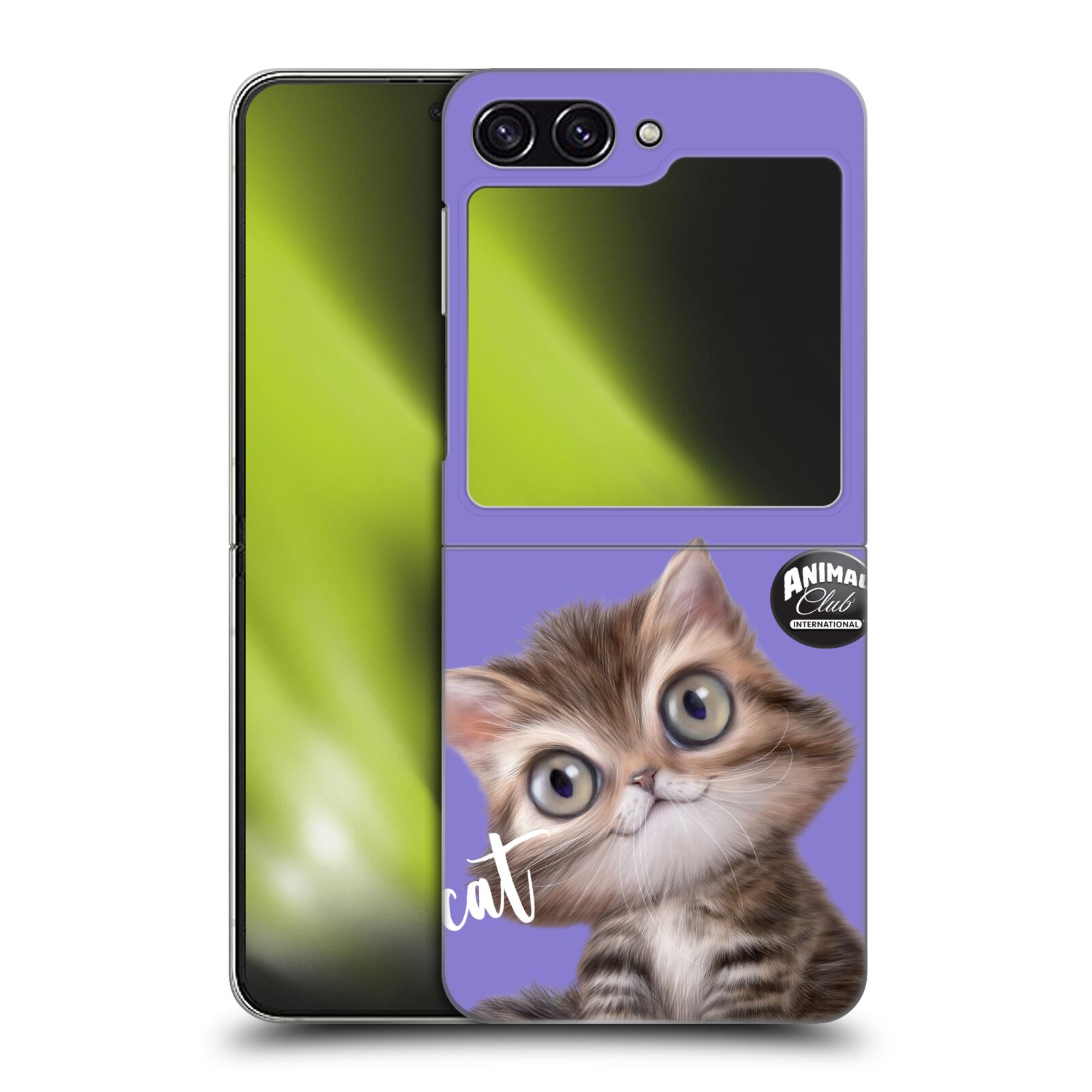 Plastový obal HEAD CASE na mobil Samsung Galaxy Z Flip 5  - Animal Club - malá kočička