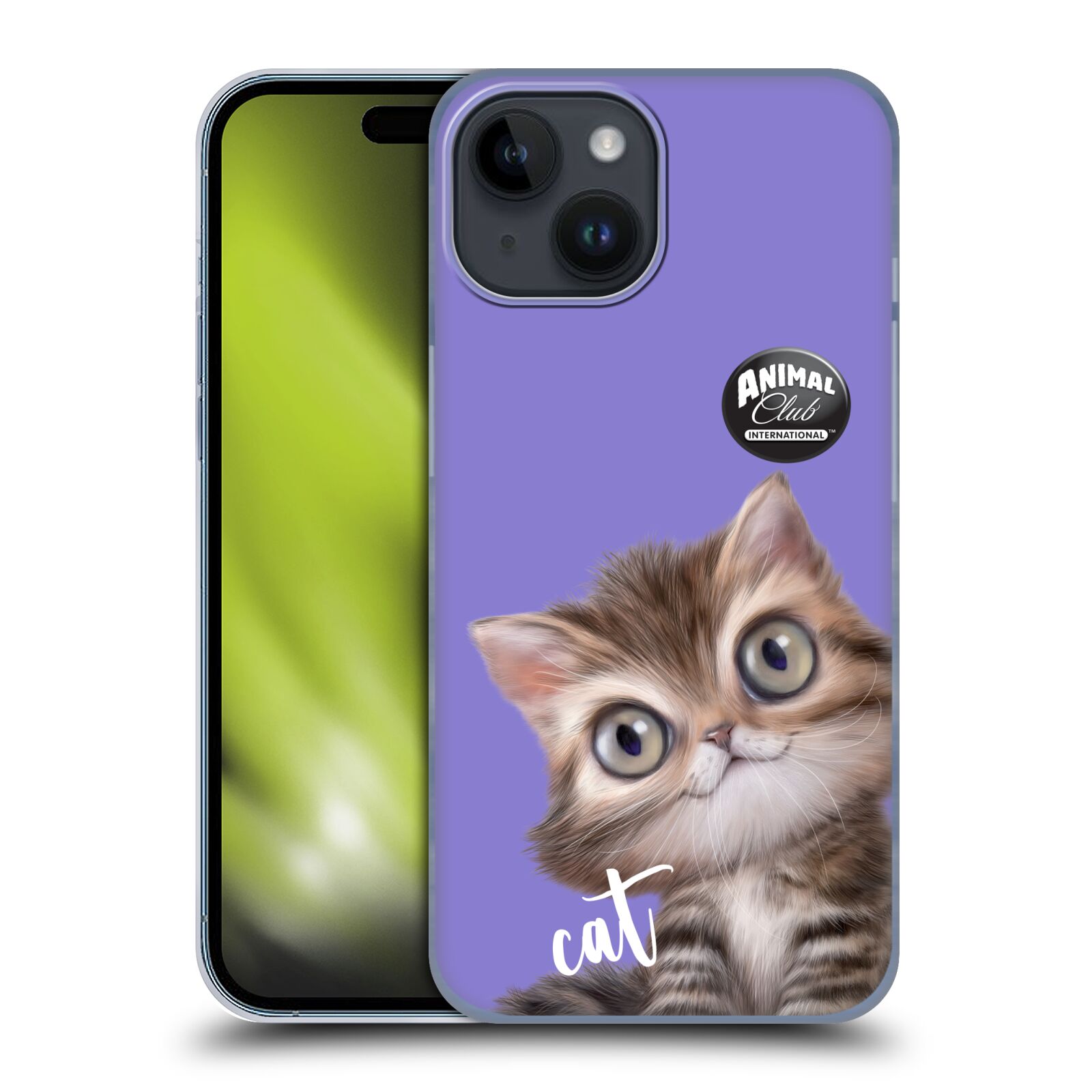 Plastový obal HEAD CASE na mobil Apple Iphone 15  - Animal Club - malá kočička