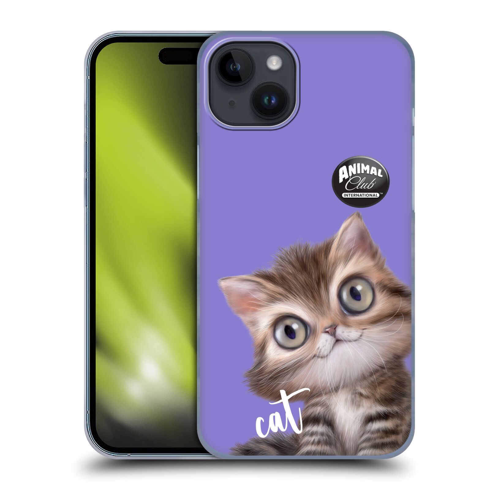Plastový obal HEAD CASE na mobil Apple Iphone 15 PLUS  - Animal Club - malá kočička