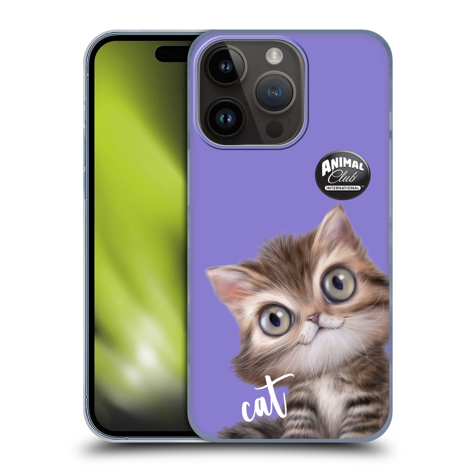 Plastový obal HEAD CASE na mobil Apple Iphone 15 Pro  - Animal Club - malá kočička