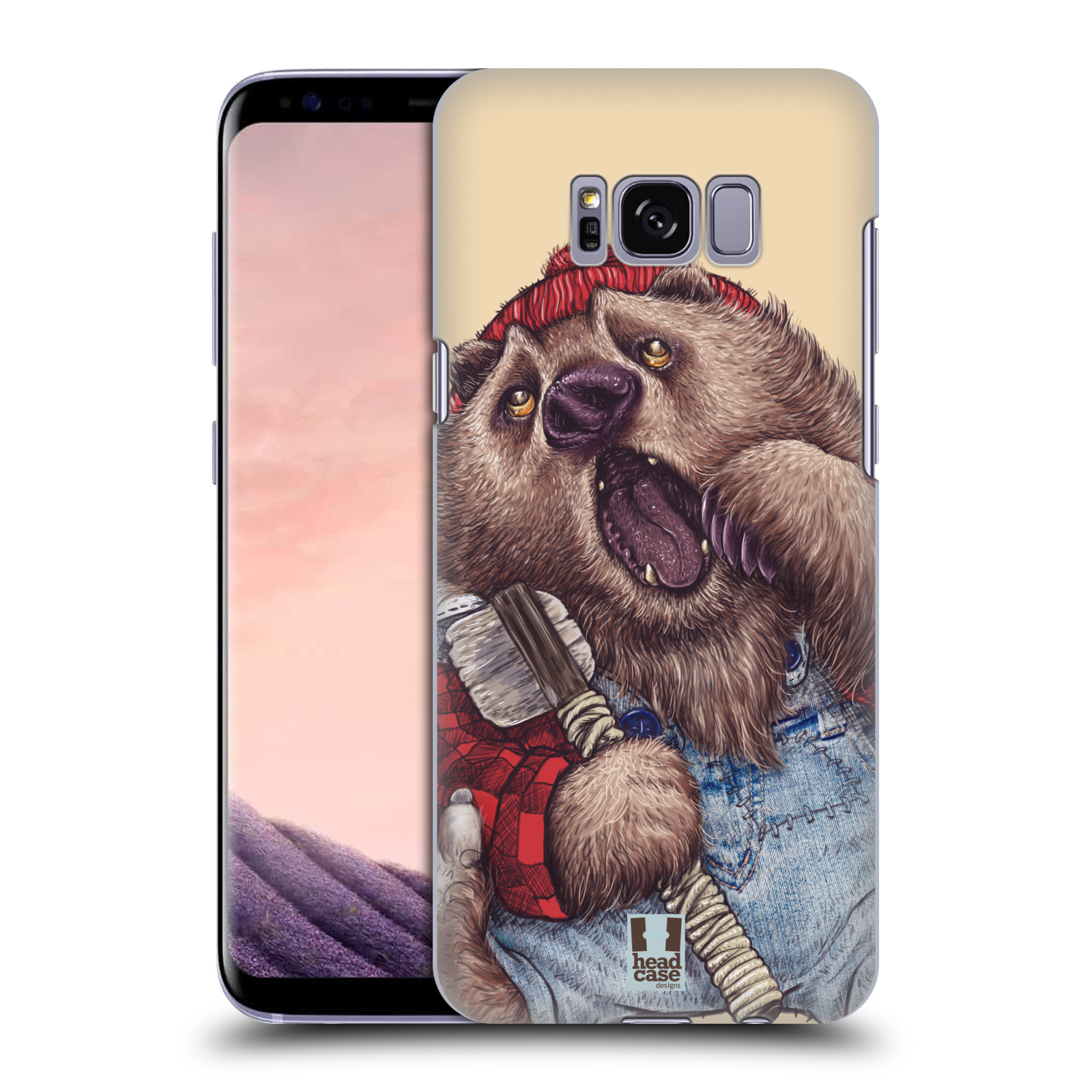 HEAD CASE plastový obal na mobil Samsung Galaxy S8 vzor Kreslená zvířátka medvěd
