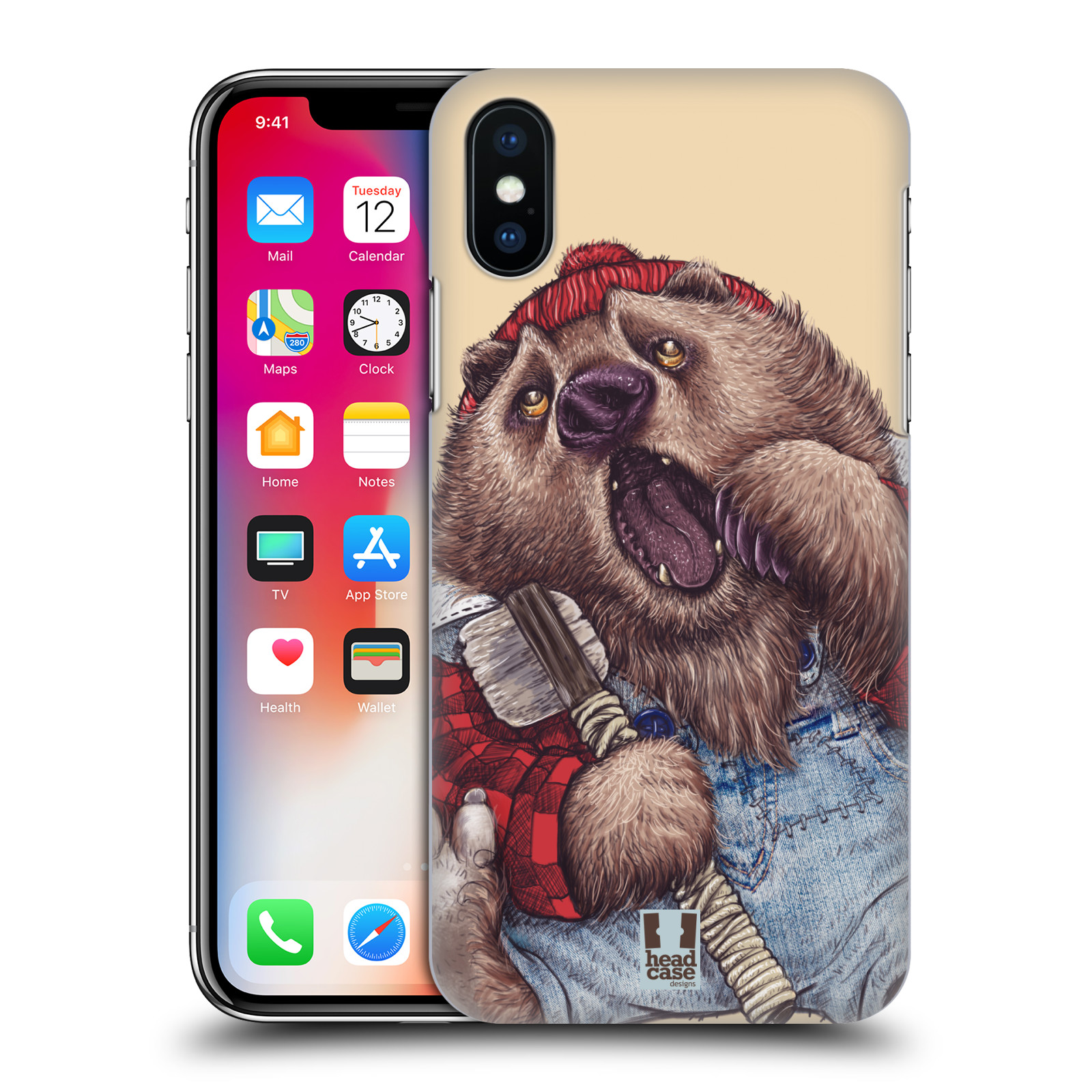 HEAD CASE plastový obal na mobil Apple Iphone X / XS vzor Kreslená zvířátka medvěd