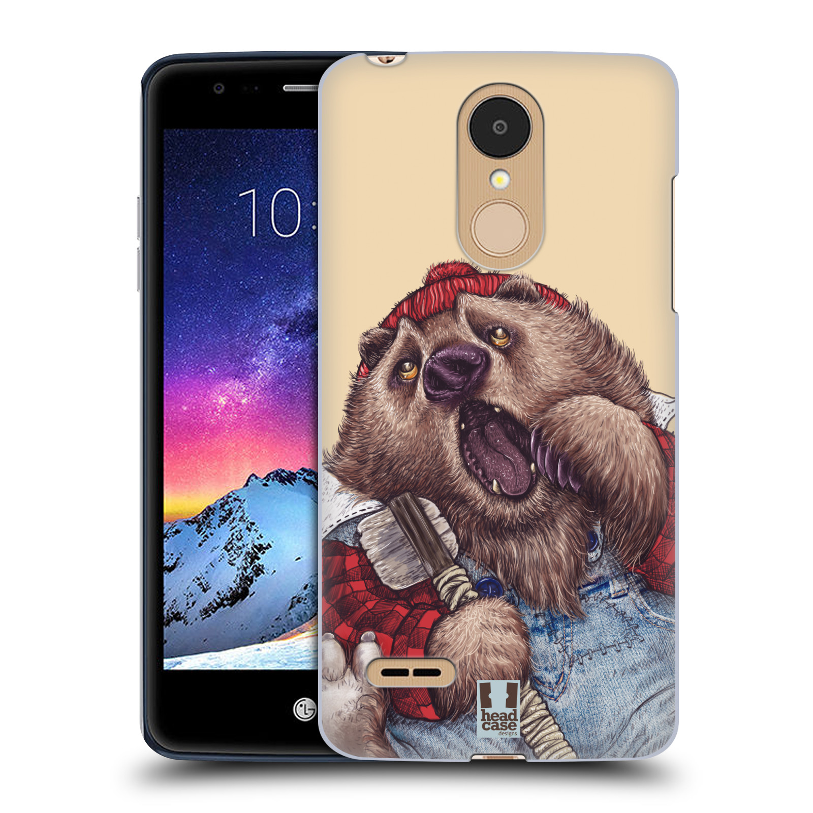HEAD CASE plastový obal na mobil LG K9 / K8 2018 vzor Kreslená zvířátka medvěd