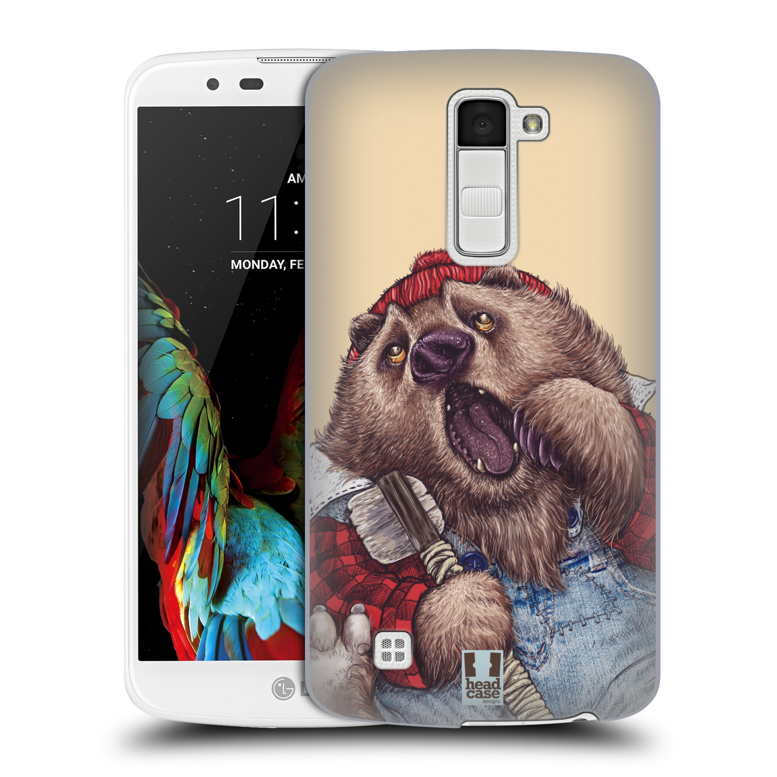 HEAD CASE plastový obal na mobil LG K10 vzor Kreslená zvířátka medvěd