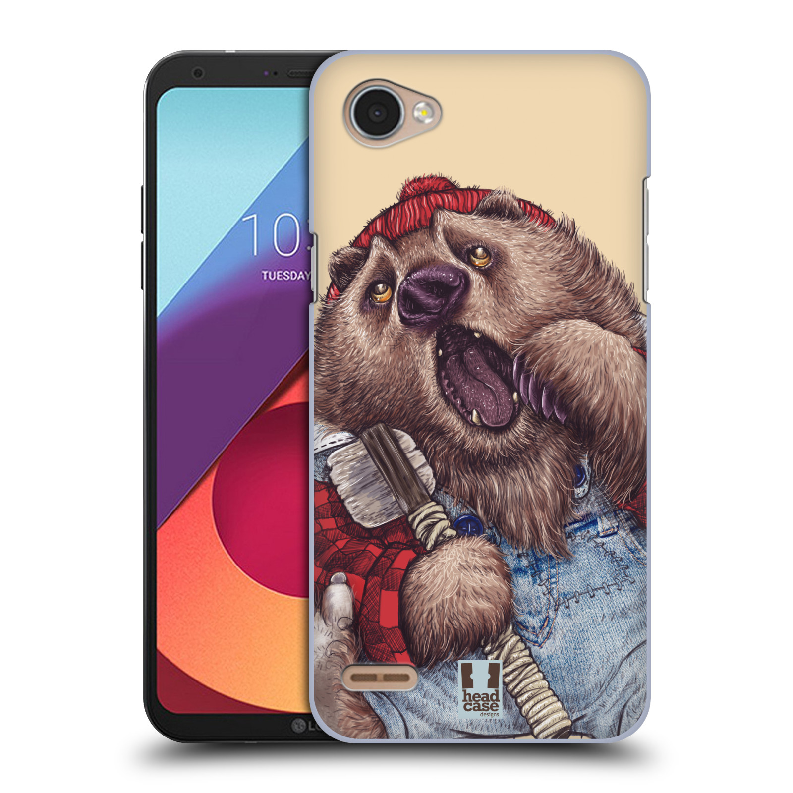 HEAD CASE plastový obal na mobil LG Q6 / Q6 PLUS vzor Kreslená zvířátka medvěd