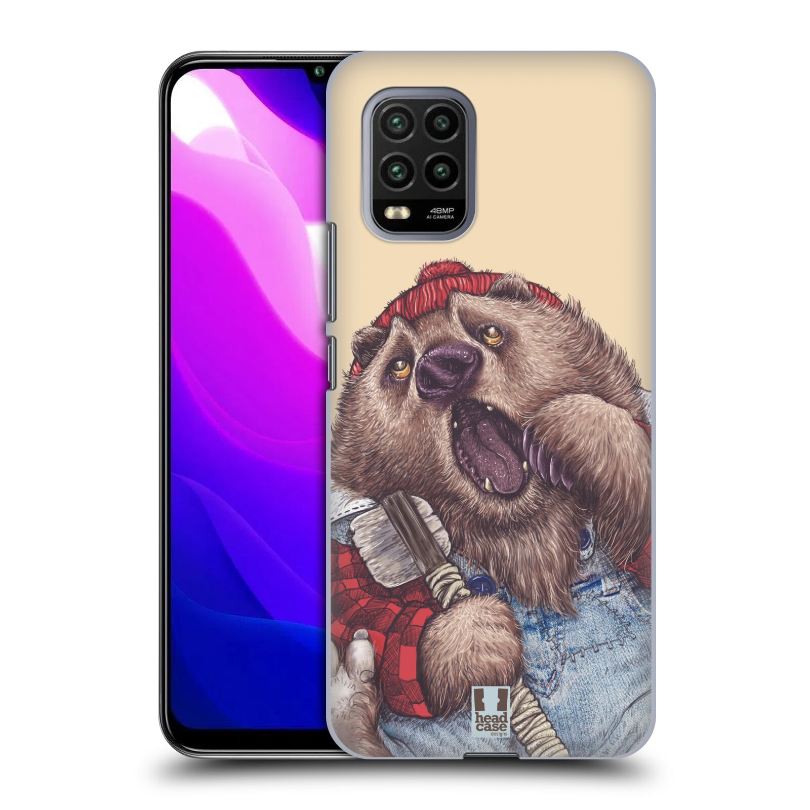 Zadní kryt, obal na mobil Xiaomi Mi 10 LITE vzor Kreslená zvířátka medvěd