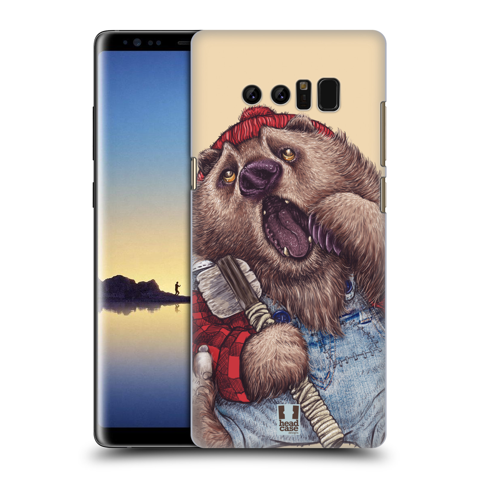 HEAD CASE plastový obal na mobil Samsung Galaxy Note 8 vzor Kreslená zvířátka medvěd