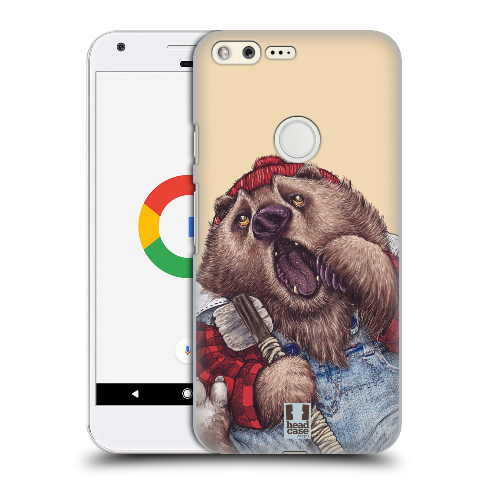 HEAD CASE plastový obal na mobil GOOGLE Pixel vzor Kreslená zvířátka medvěd