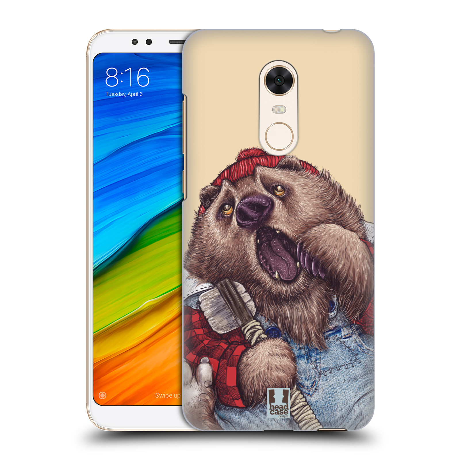 HEAD CASE plastový obal na mobil Xiaomi Redmi 5 PLUS vzor Kreslená zvířátka medvěd