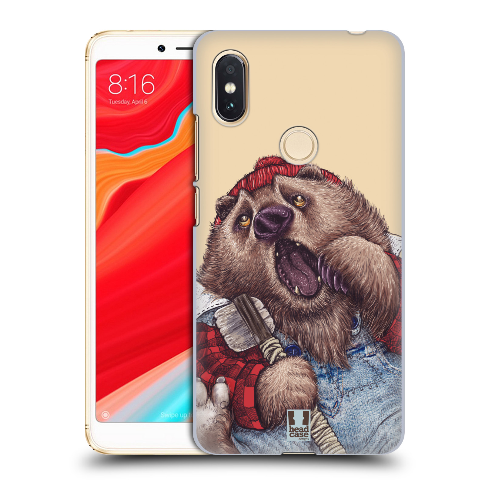 HEAD CASE plastový obal na mobil Xiaomi Redmi S2 vzor Kreslená zvířátka medvěd