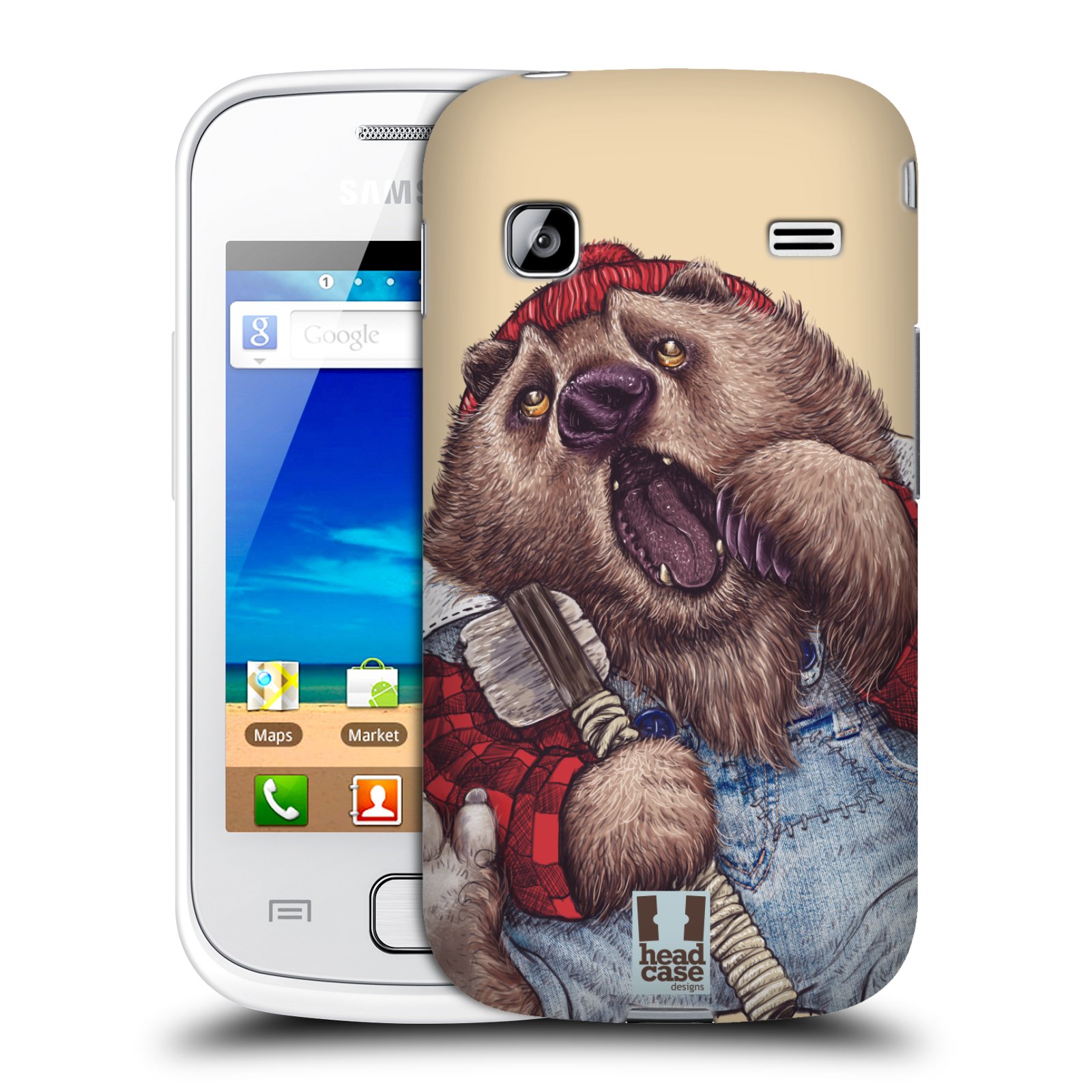 HEAD CASE plastový obal na mobil SAMSUNG GALAXY GIO (S5660) vzor Kreslená zvířátka medvěd