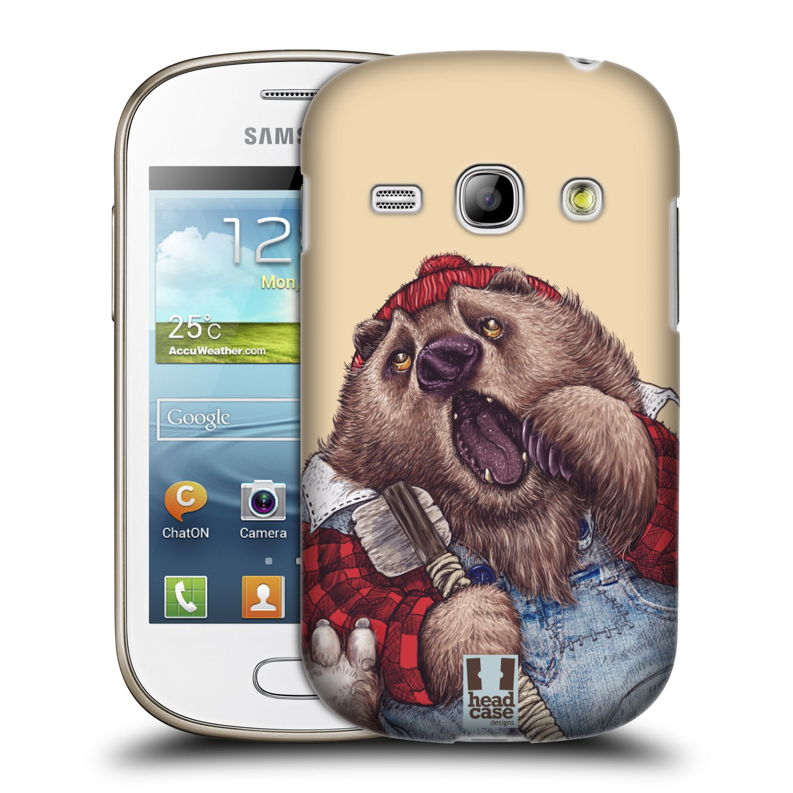 HEAD CASE plastový obal na mobil SAMSUNG GALAXY FAME (S6810) vzor Kreslená zvířátka medvěd