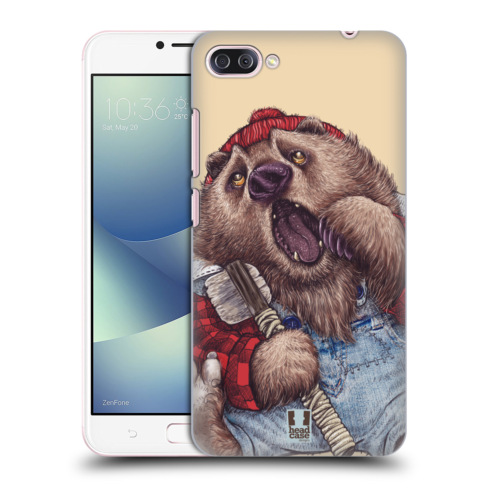 HEAD CASE plastový obal na mobil Asus Zenfone 4 MAX ZC554KL vzor Kreslená zvířátka medvěd