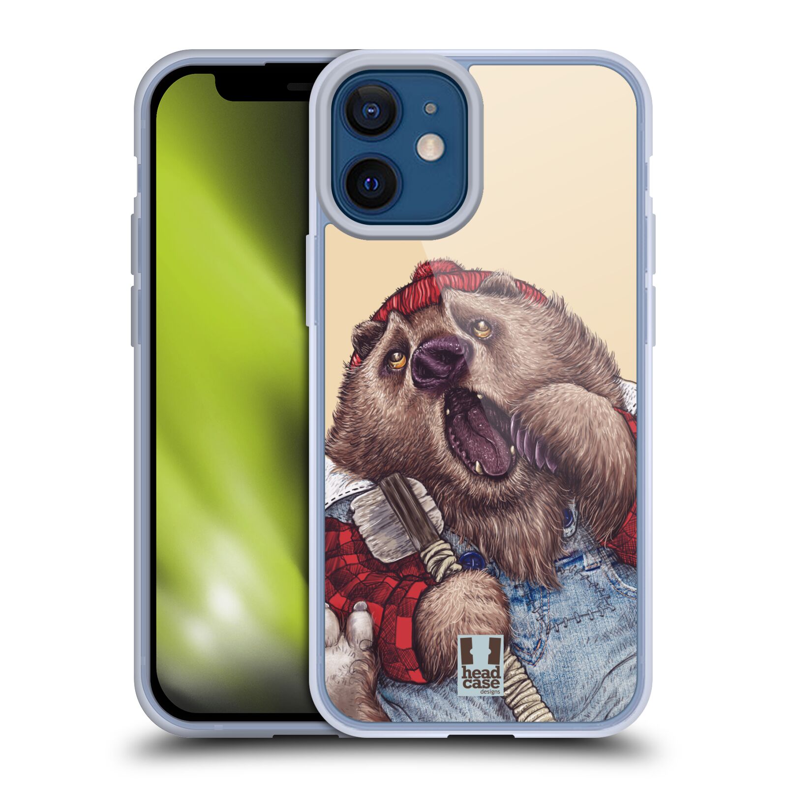 Plastový obal na mobil Apple Iphone 12 MINI vzor Kreslená zvířátka medvěd