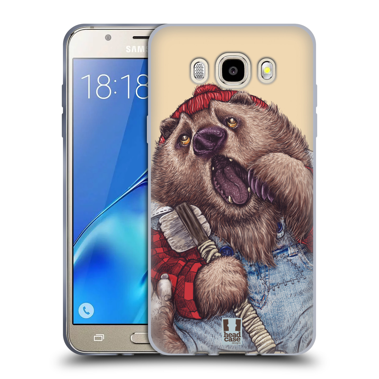 HEAD CASE silikonový obal, kryt na mobil Samsung Galaxy J5 2016, J510, J510F, (J510F DUAL SIM) vzor Kreslená zvířátka medvěd