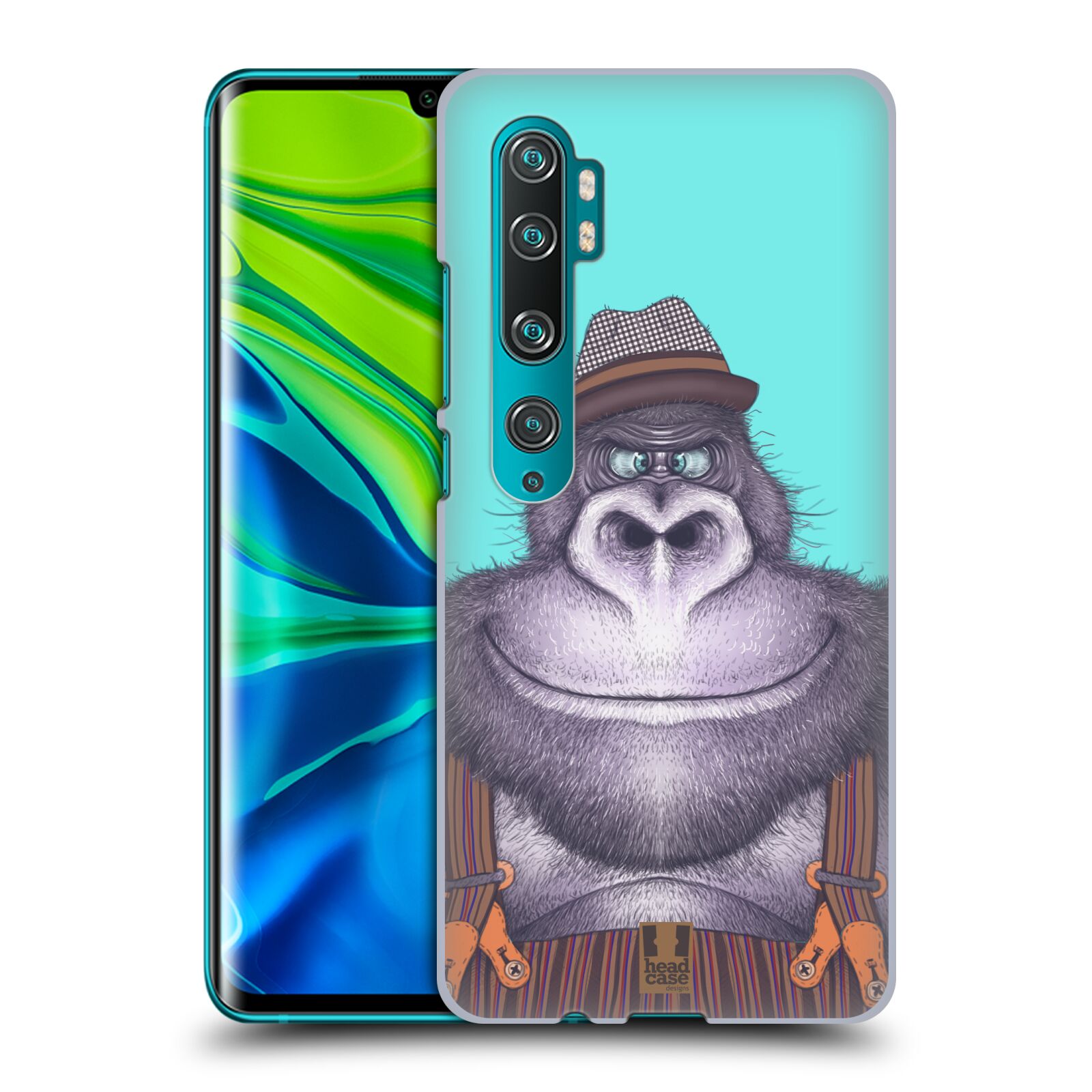 Pouzdro na mobil Xiaomi Mi Note 10 / Mi Note 10 PRO - HEAD CASE - vzor Kreslená zvířátka gorila