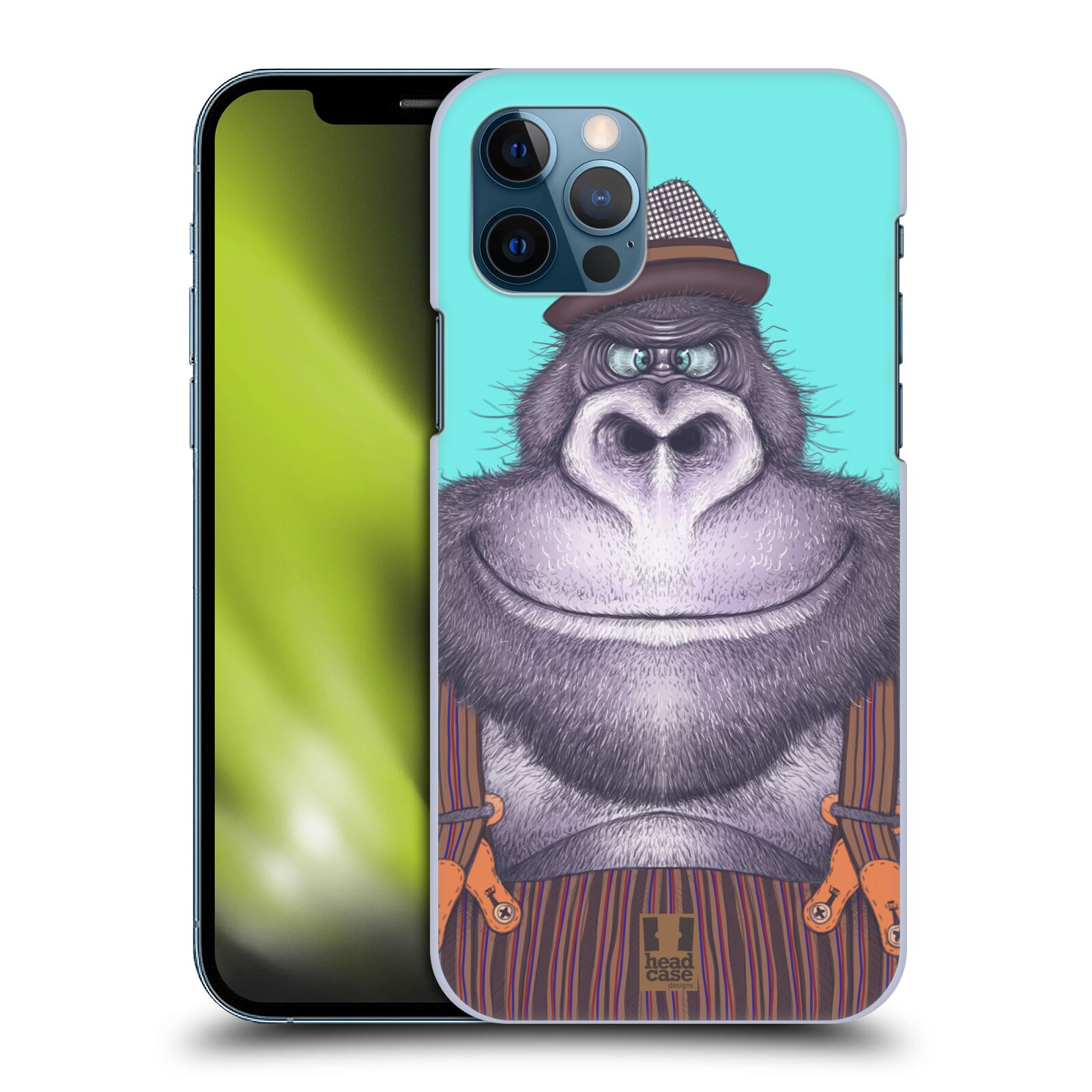 HEAD CASE plastový obal na mobil Apple Iphone 12 / Iphone 12 PRO vzor Kreslená zvířátka gorila