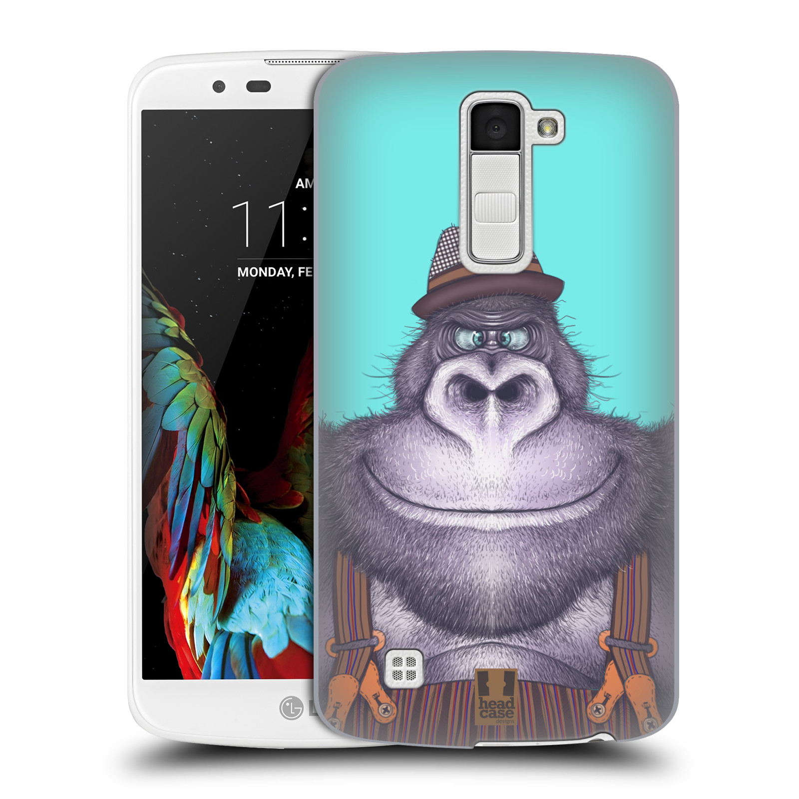 HEAD CASE plastový obal na mobil LG K10 vzor Kreslená zvířátka gorila