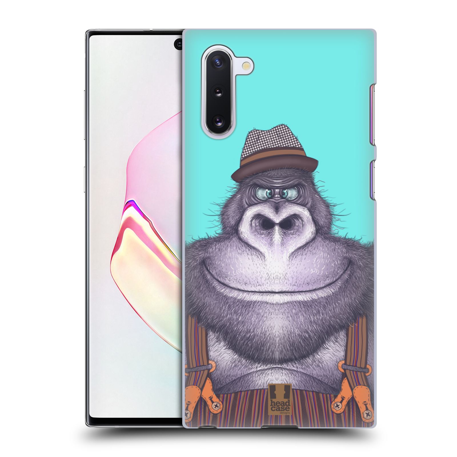 Pouzdro na mobil Samsung Galaxy Note 10 - HEAD CASE - vzor Kreslená zvířátka gorila
