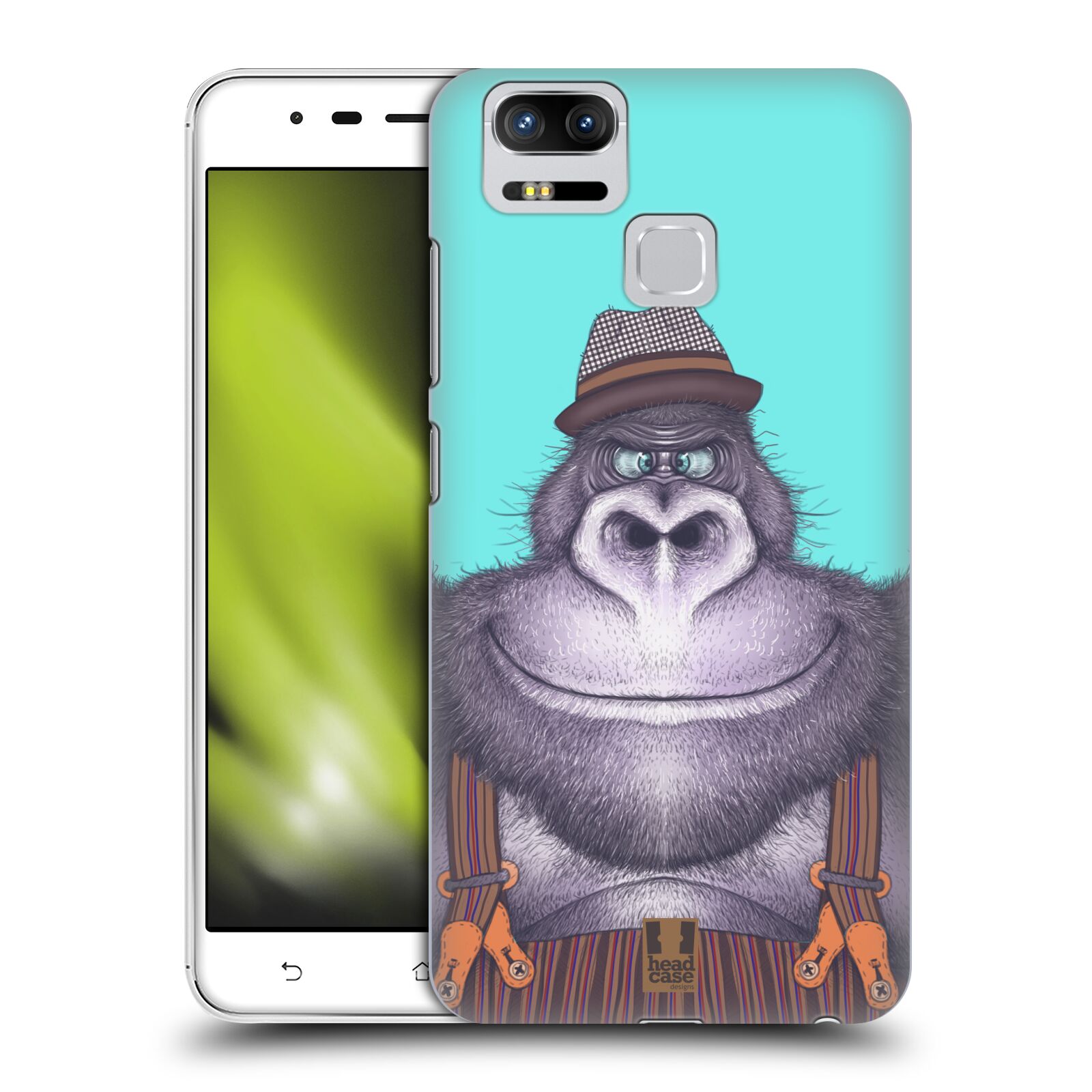 HEAD CASE plastový obal na mobil Asus Zenfone 3 Zoom ZE553KL vzor Kreslená zvířátka gorila