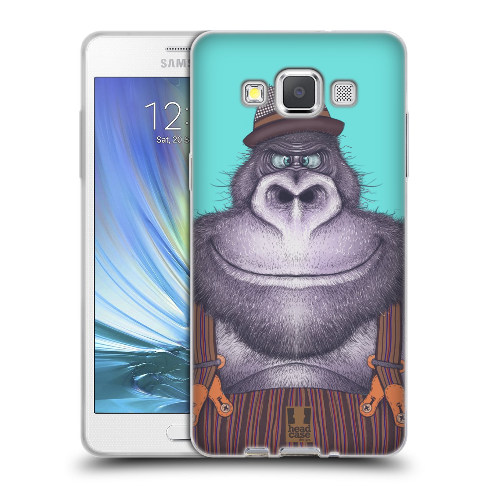 HEAD CASE silikonový obal na mobil Samsung Galaxy A5 vzor Kreslená zvířátka gorila