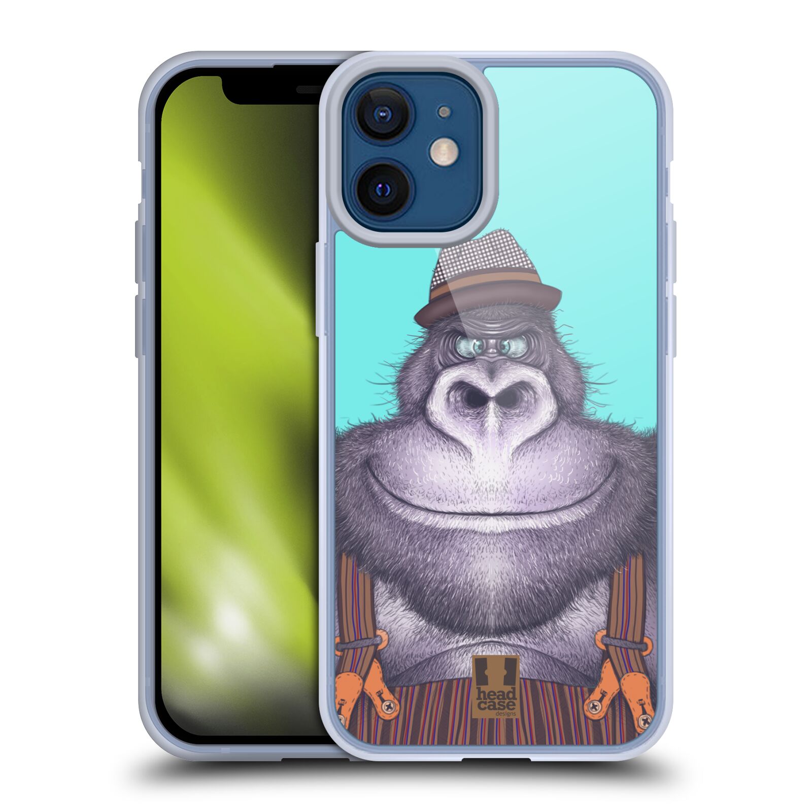 Plastový obal na mobil Apple Iphone 12 MINI vzor Kreslená zvířátka gorila