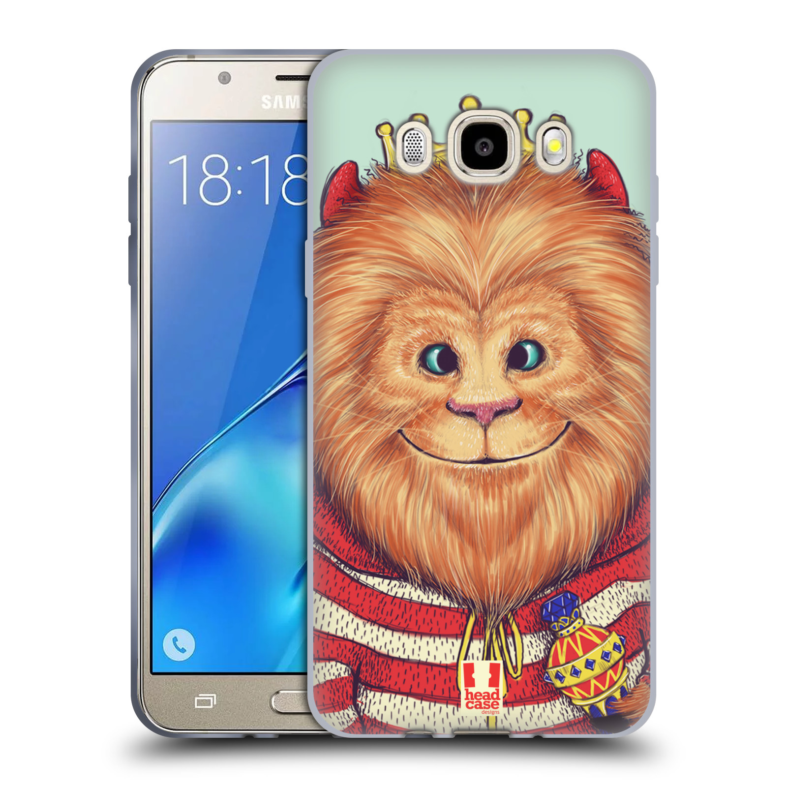 HEAD CASE silikonový obal, kryt na mobil Samsung Galaxy J5 2016, J510, J510F, (J510F DUAL SIM) vzor Kreslená zvířátka lev