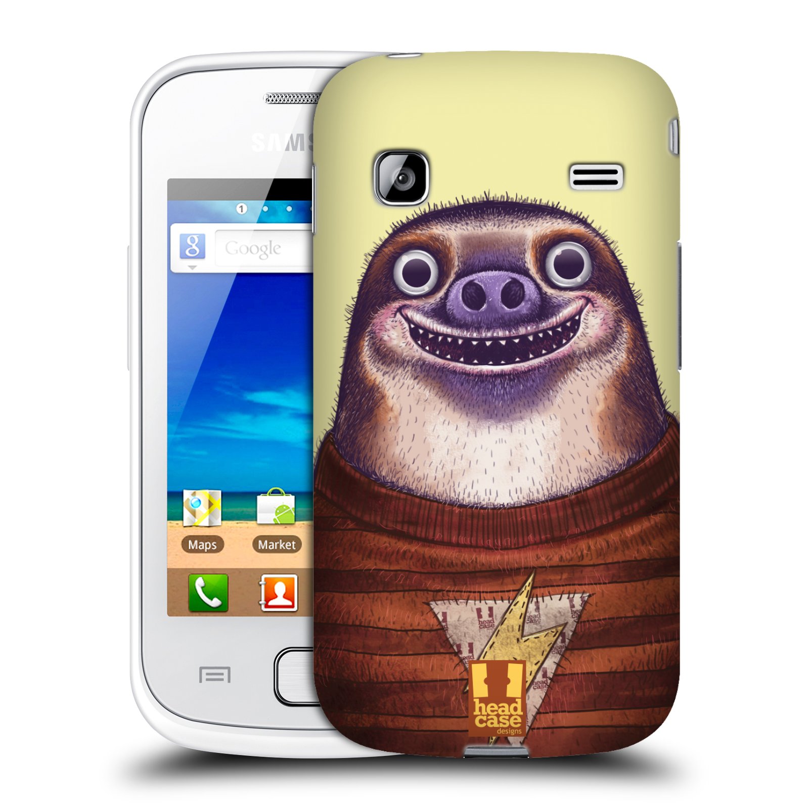 HEAD CASE plastový obal na mobil SAMSUNG GALAXY GIO (S5660) vzor Kreslená zvířátka lenochod