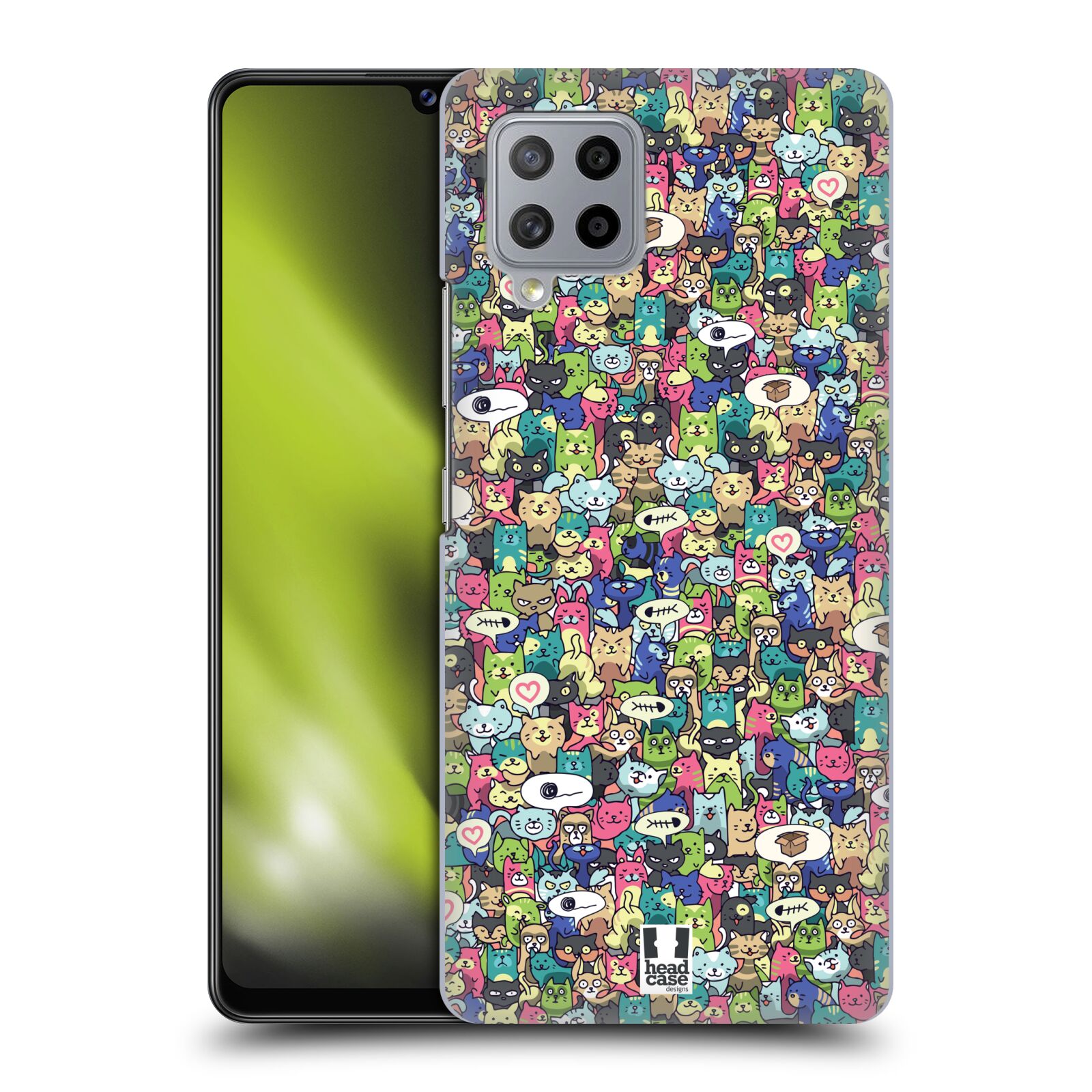 Obal na mobil Samsung Galaxy A42 5G - HEAD CASE - Kreslená zvířátka - kočičky