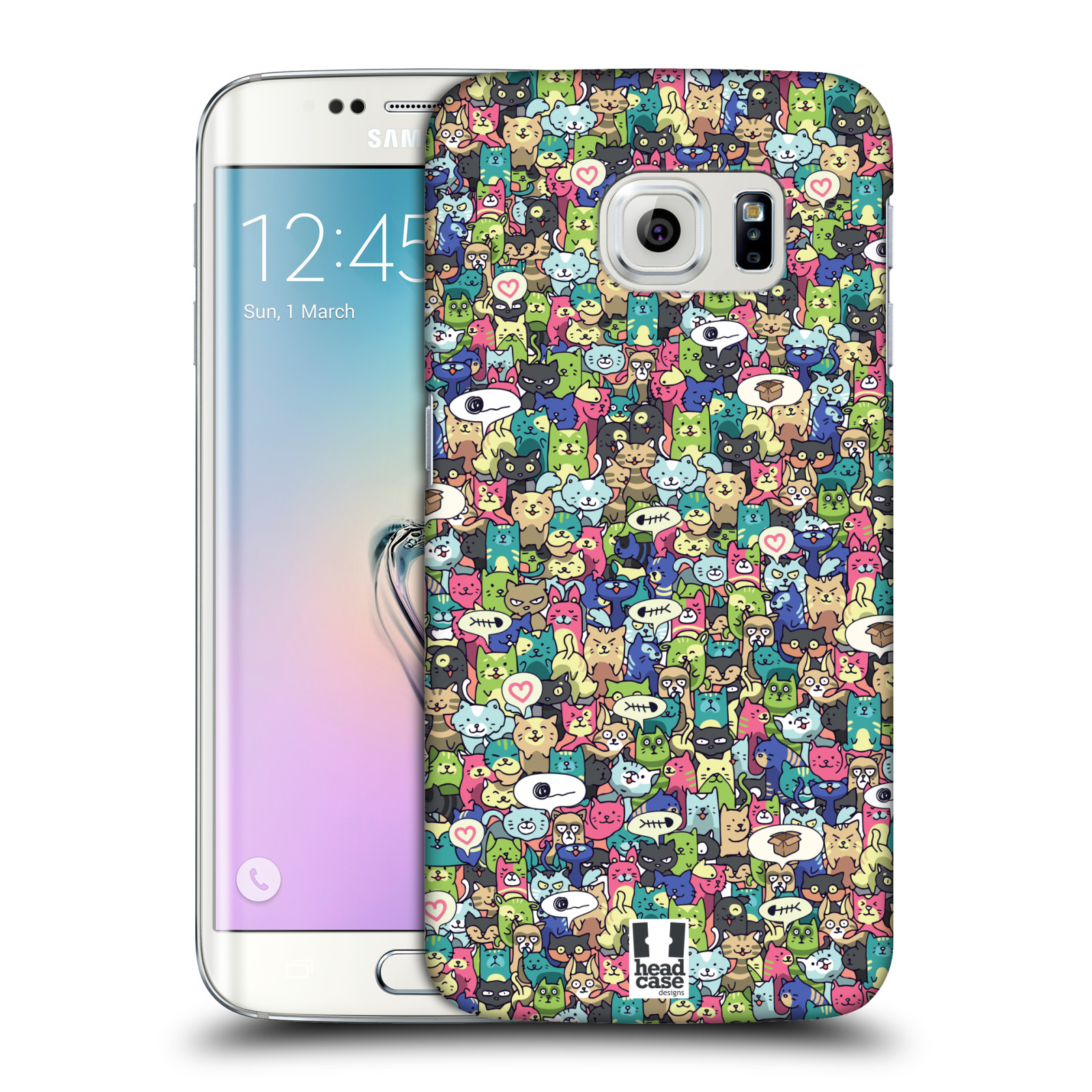 Obal na mobil Samsung Galaxy S6 EDGE - HEAD CASE - Kreslená zvířátka - kočičky