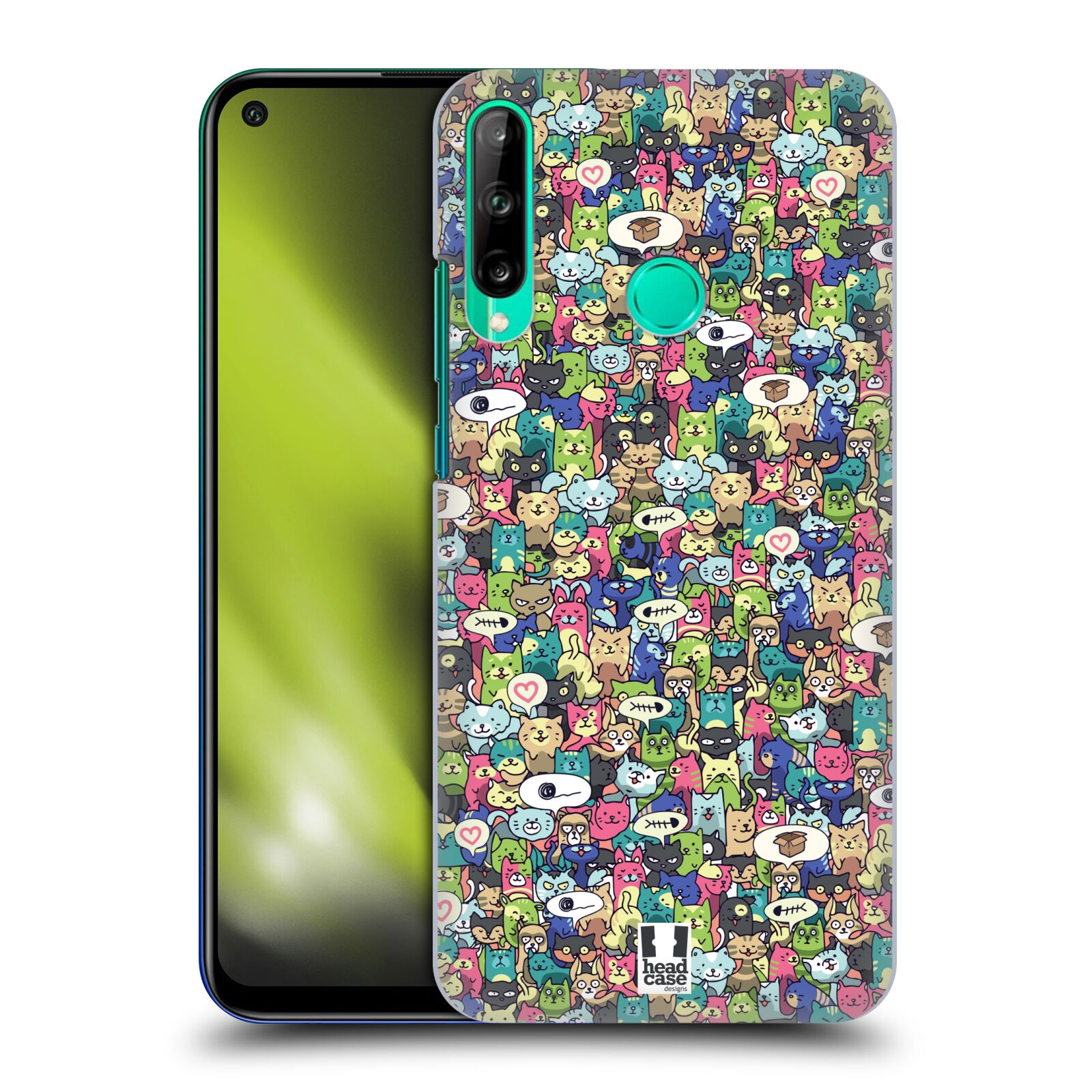 Obal na mobil Huawei P40 Lite E - HEAD CASE - Kreslená zvířátka - kočičky