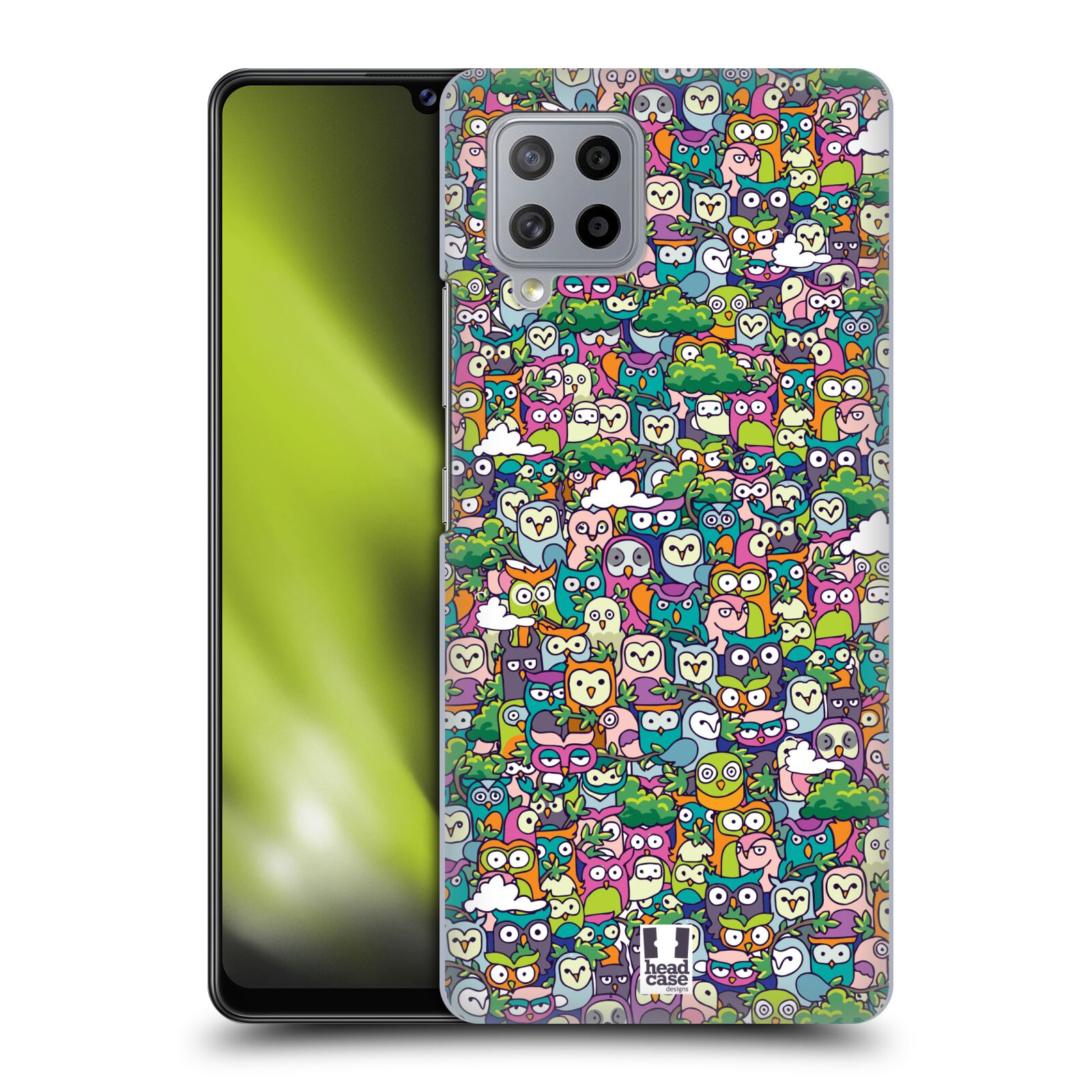 Obal na mobil Samsung Galaxy A42 5G - HEAD CASE - Kreslená zvířátka - Sovičky