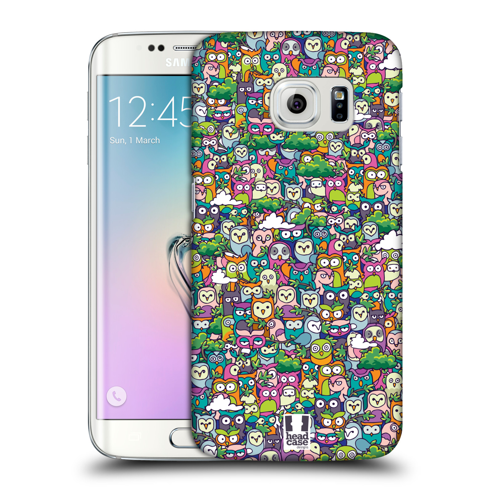 Obal na mobil Samsung Galaxy S6 EDGE - HEAD CASE - Kreslená zvířátka - Sovičky