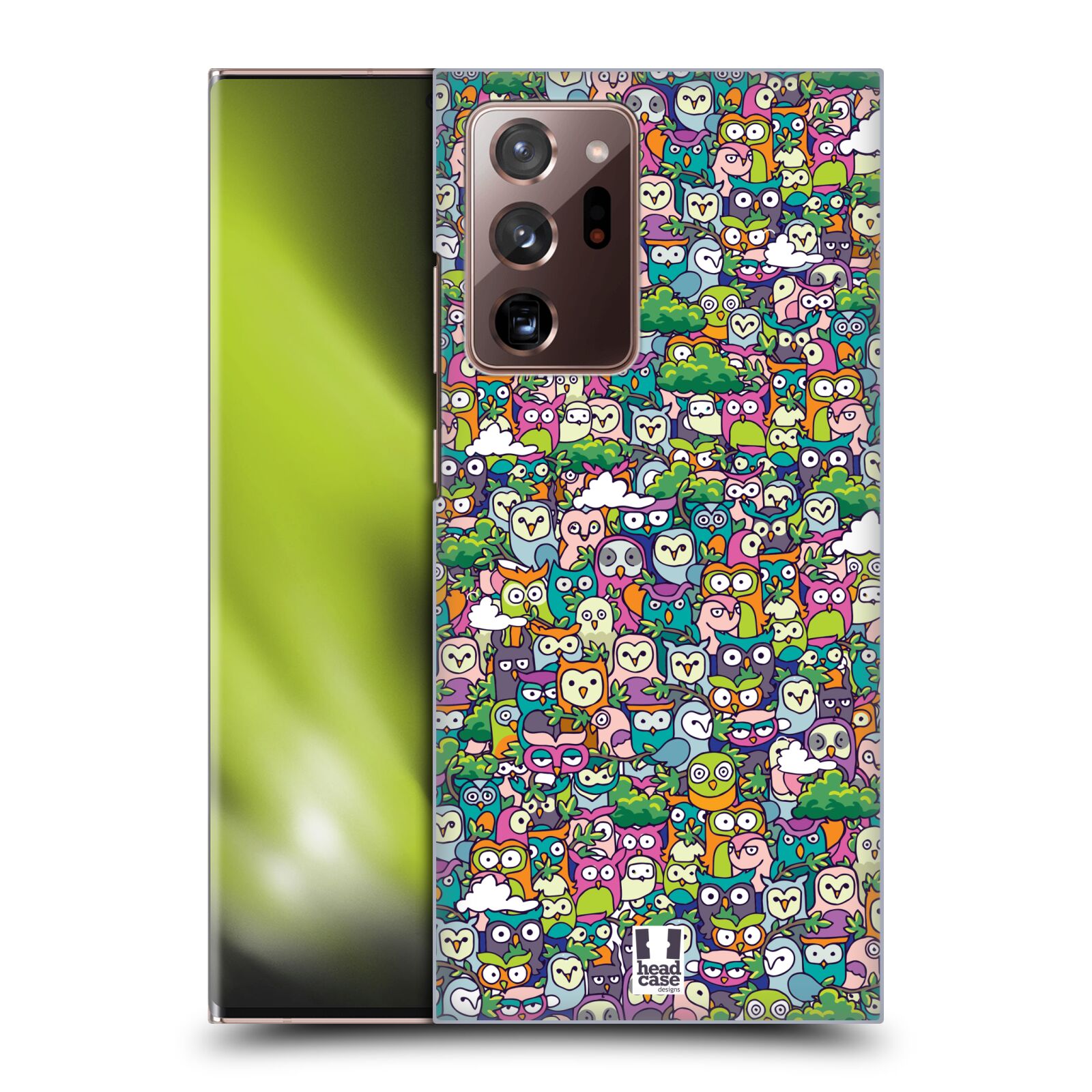 Obal na mobil Samsung Galaxy Note 20 ULTRA - HEAD CASE - Kreslená zvířátka - Sovičky