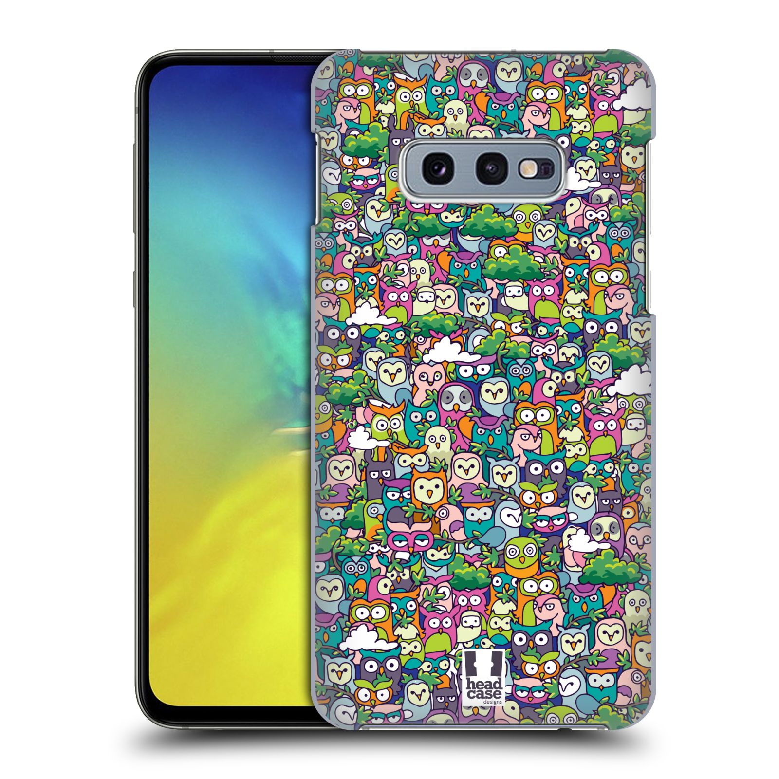 Obal na mobil Samsung Galaxy S10e - HEAD CASE - Kreslená zvířátka - Sovičky