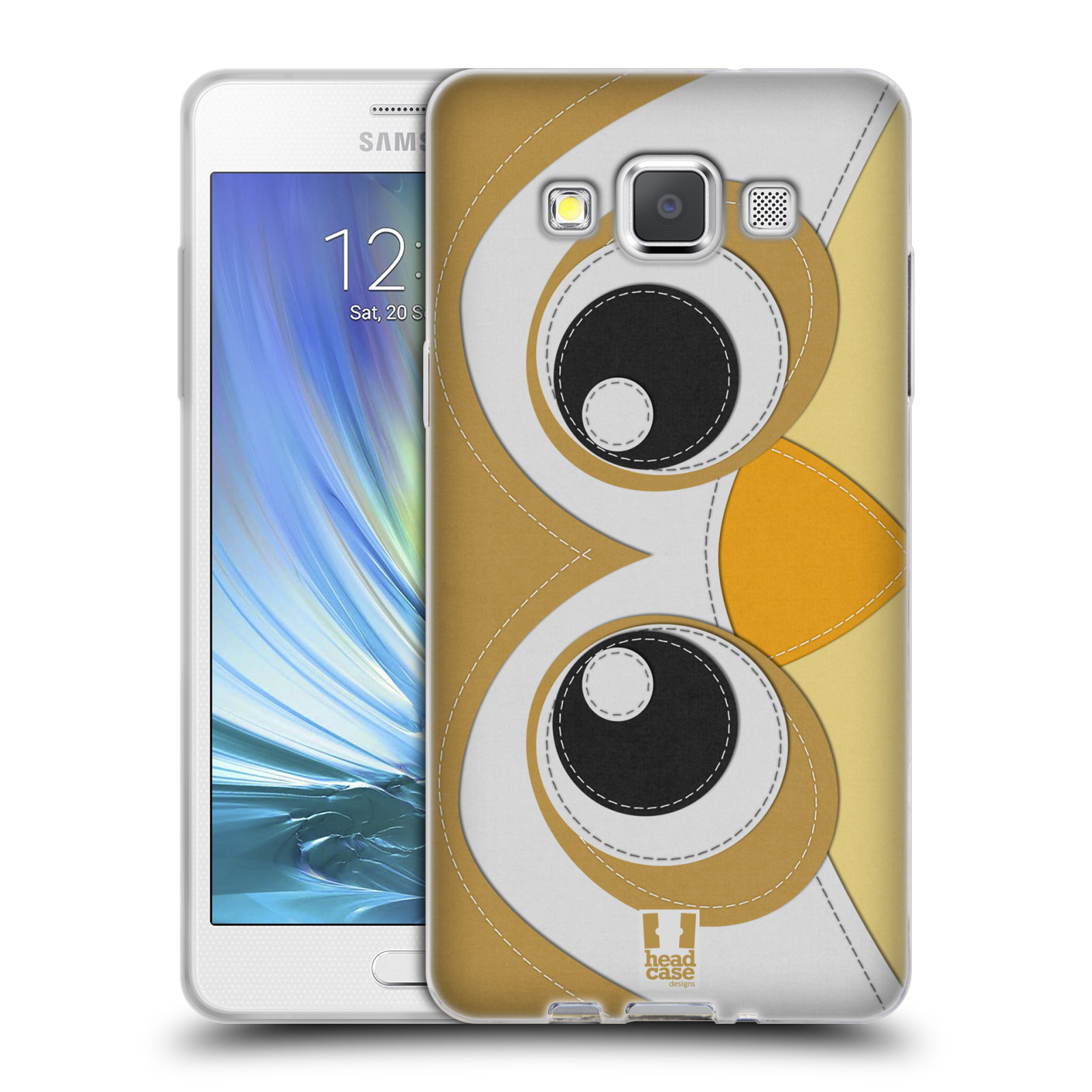 HEAD CASE silikonový obal na mobil Samsung Galaxy A5 vzor zvířecí nášivka sovička