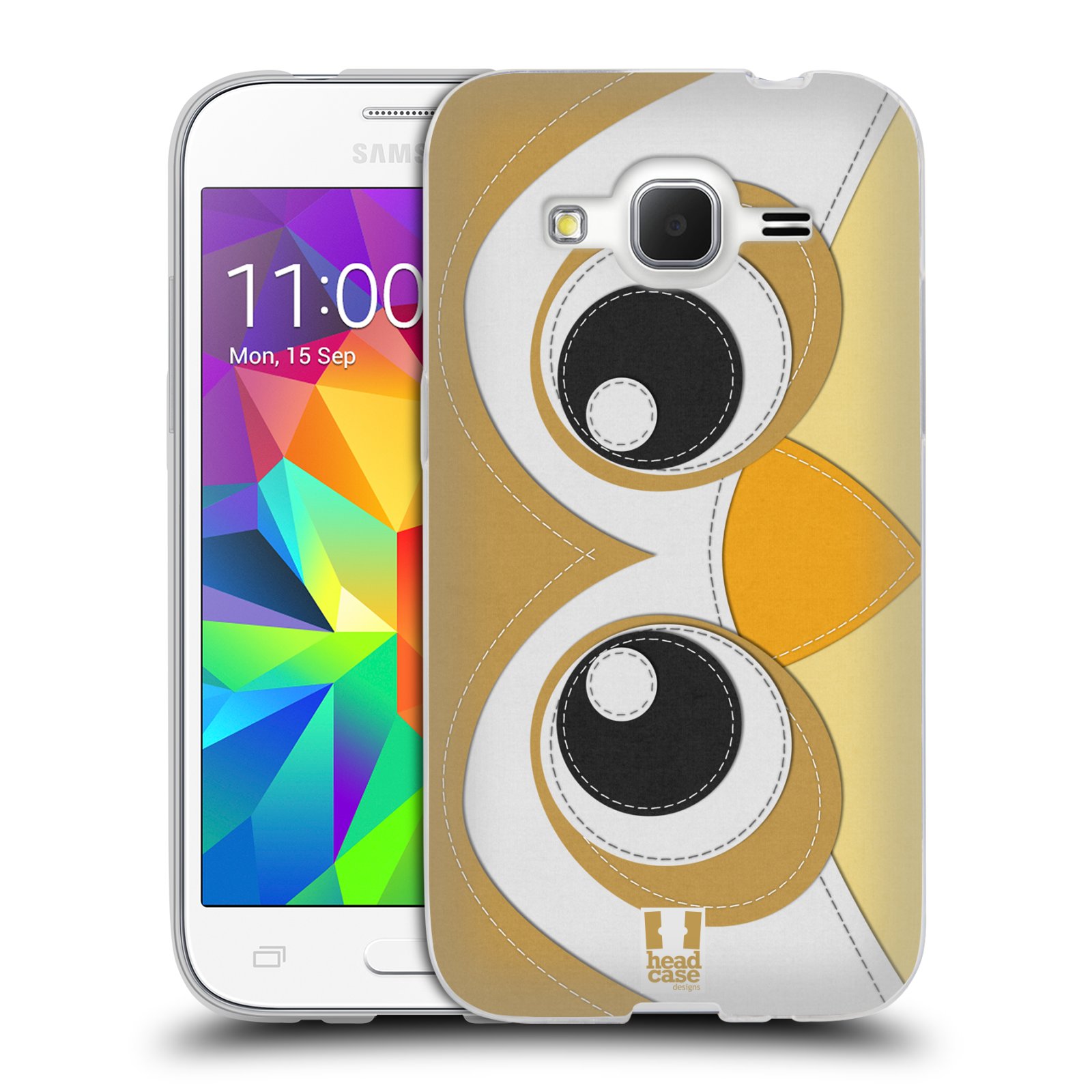 HEAD CASE silikonový obal na mobil Samsung Galaxy Core Prime (G360) vzor zvířecí nášivka sovička