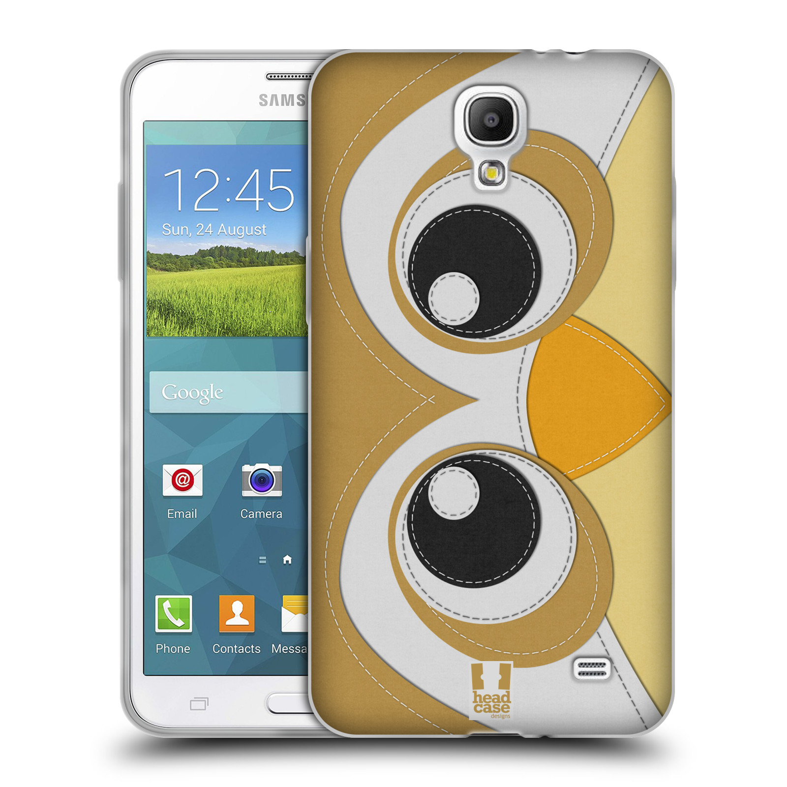 HEAD CASE silikonový obal na mobil Samsung Galaxy Mega 2 vzor zvířecí nášivka sovička