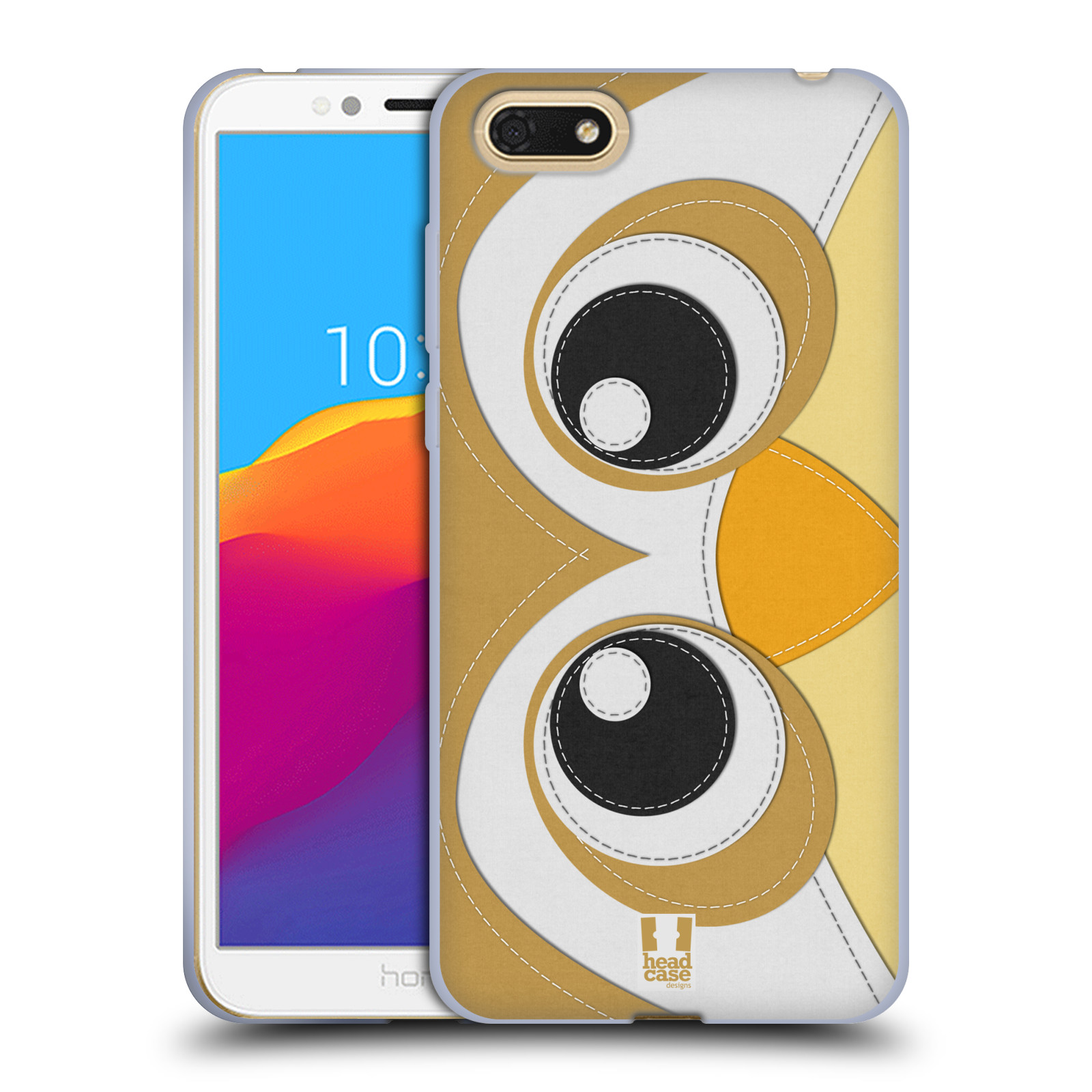 HEAD CASE silikonový obal na mobil Honor 7S vzor zvířecí nášivka sovička