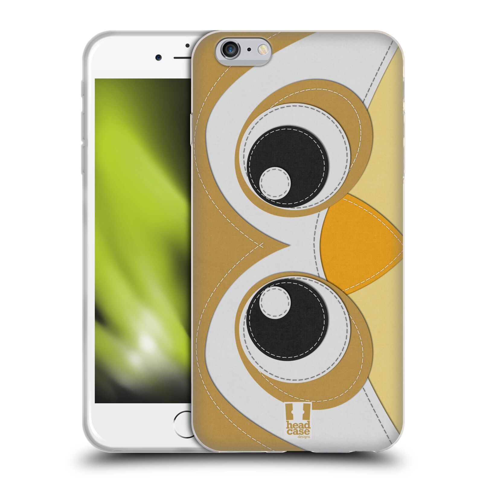 HEAD CASE silikonový obal na mobil Apple Iphone 6 PLUS/ 6S PLUS vzor zvířecí nášivka sovička