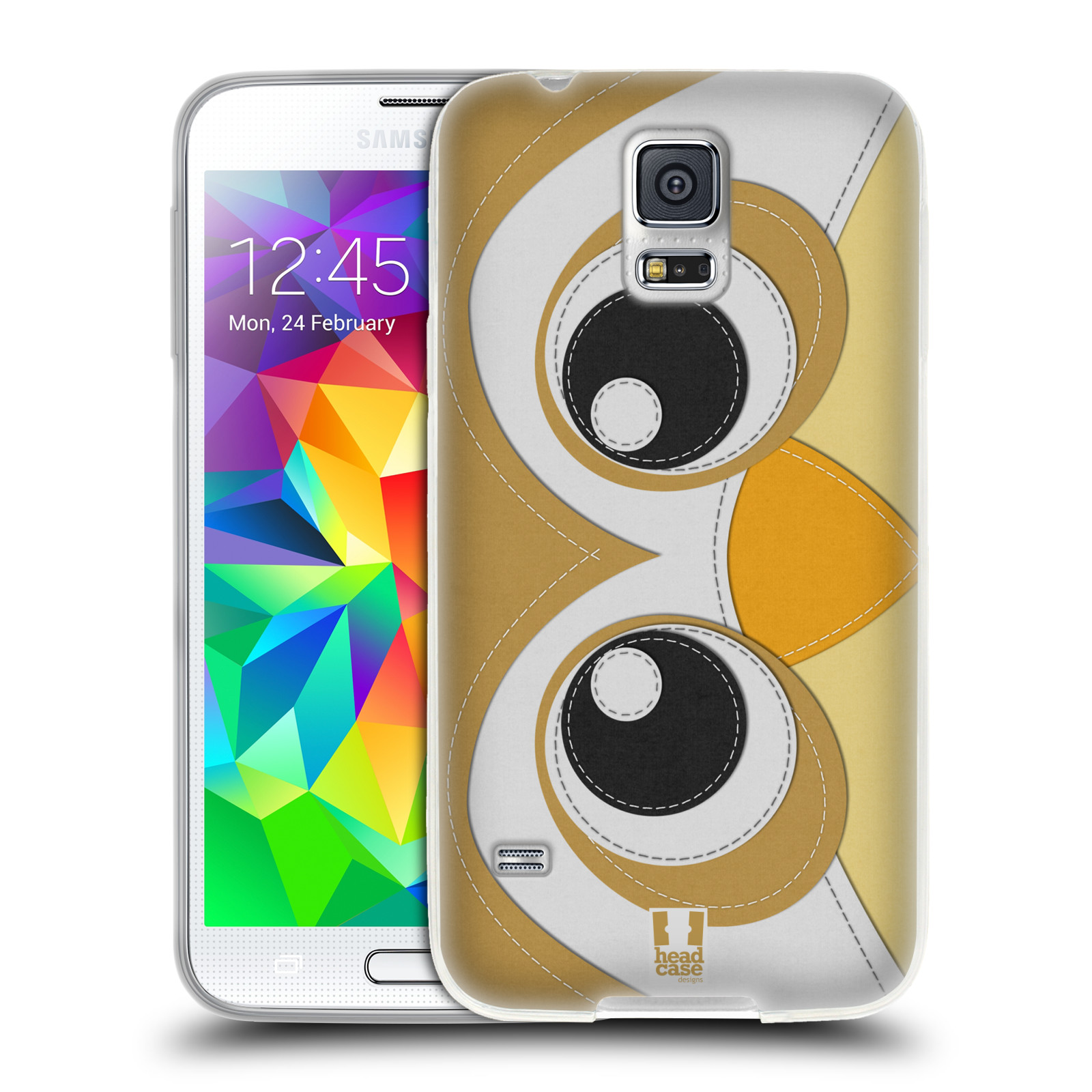 HEAD CASE silikonový obal na mobil Samsung Galaxy S5/S5 NEO vzor zvířecí nášivka sovička