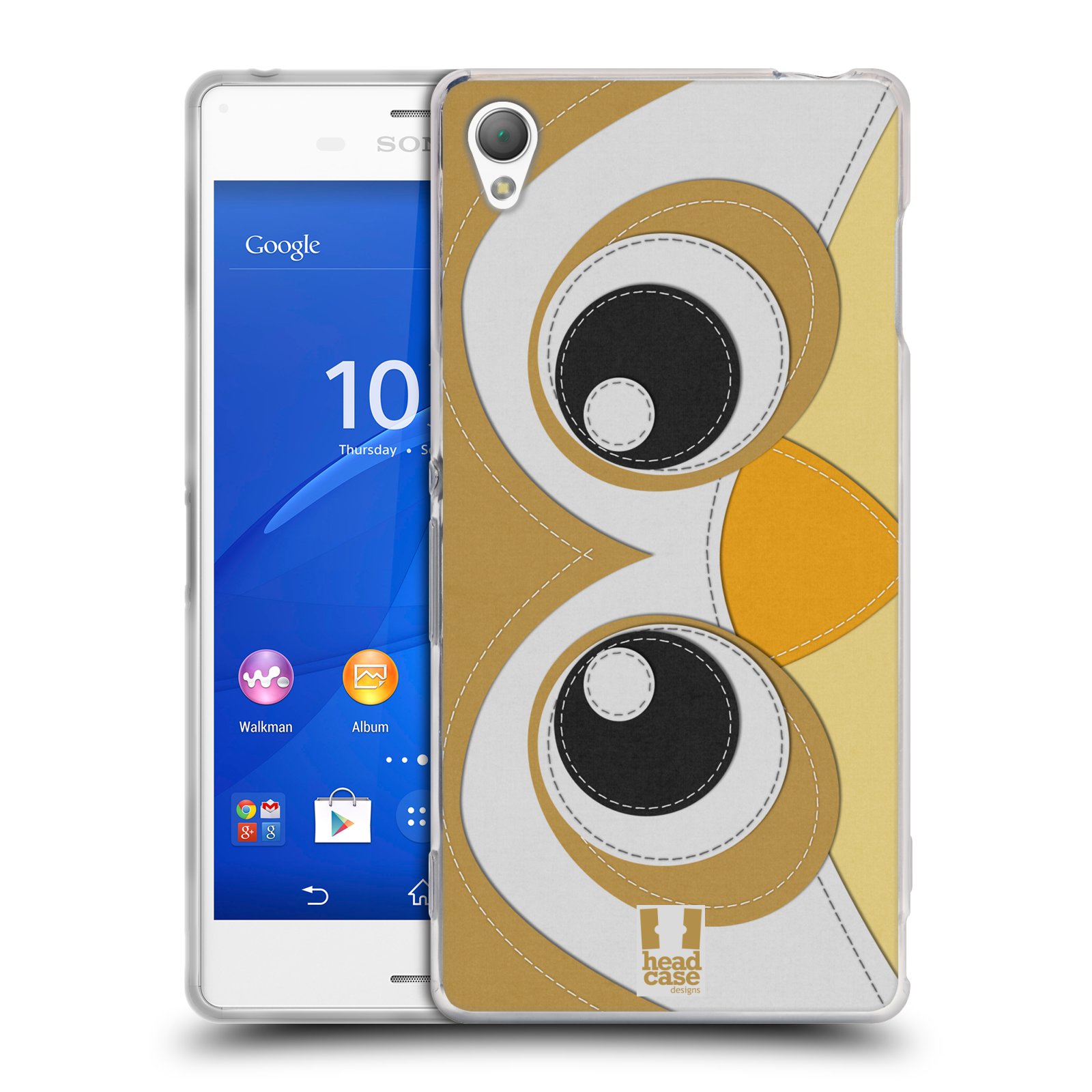 HEAD CASE silikonový obal na mobil Sony Xperia Z3 vzor zvířecí nášivka sovička