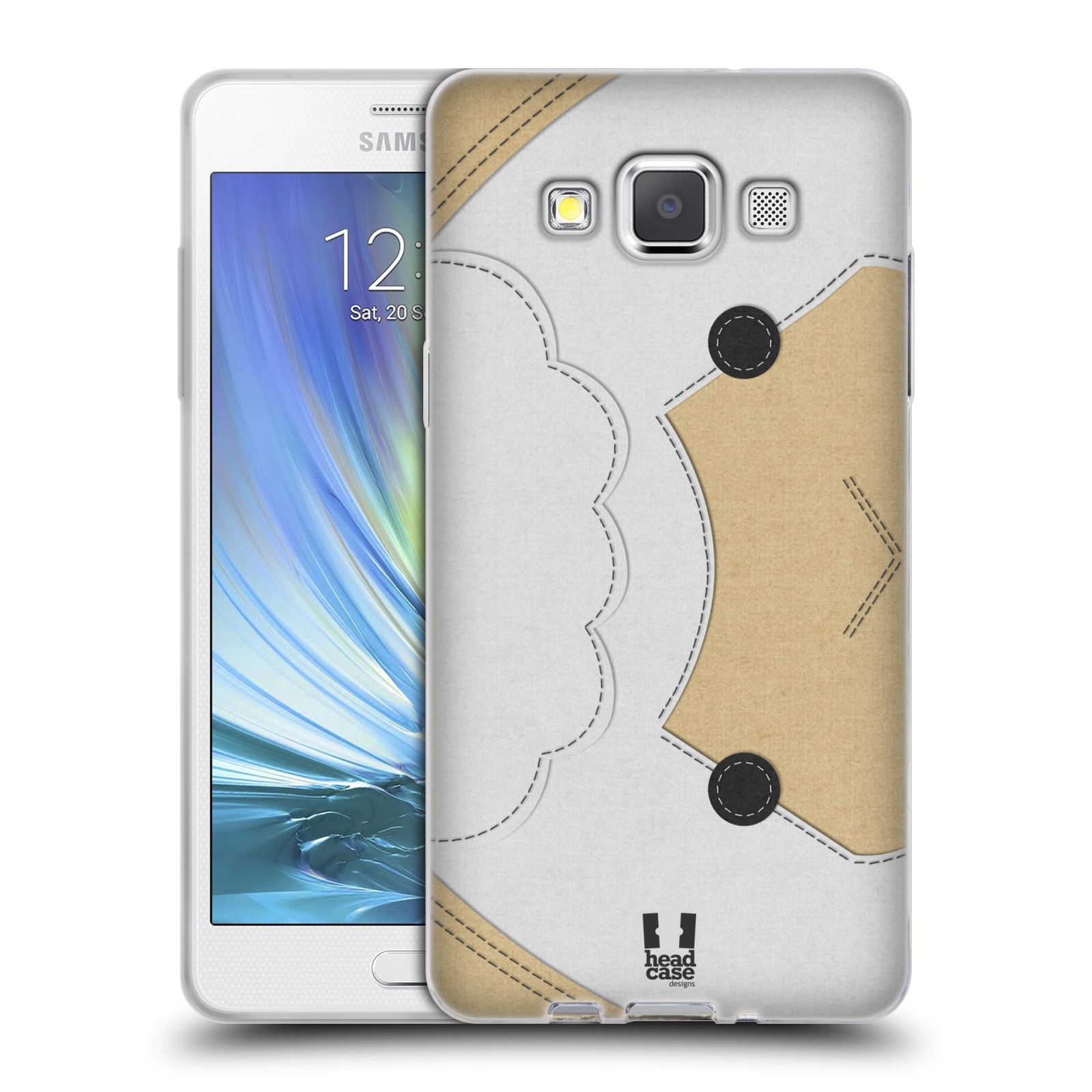 HEAD CASE silikonový obal na mobil Samsung Galaxy A5 vzor zvířecí nášivka ovečka